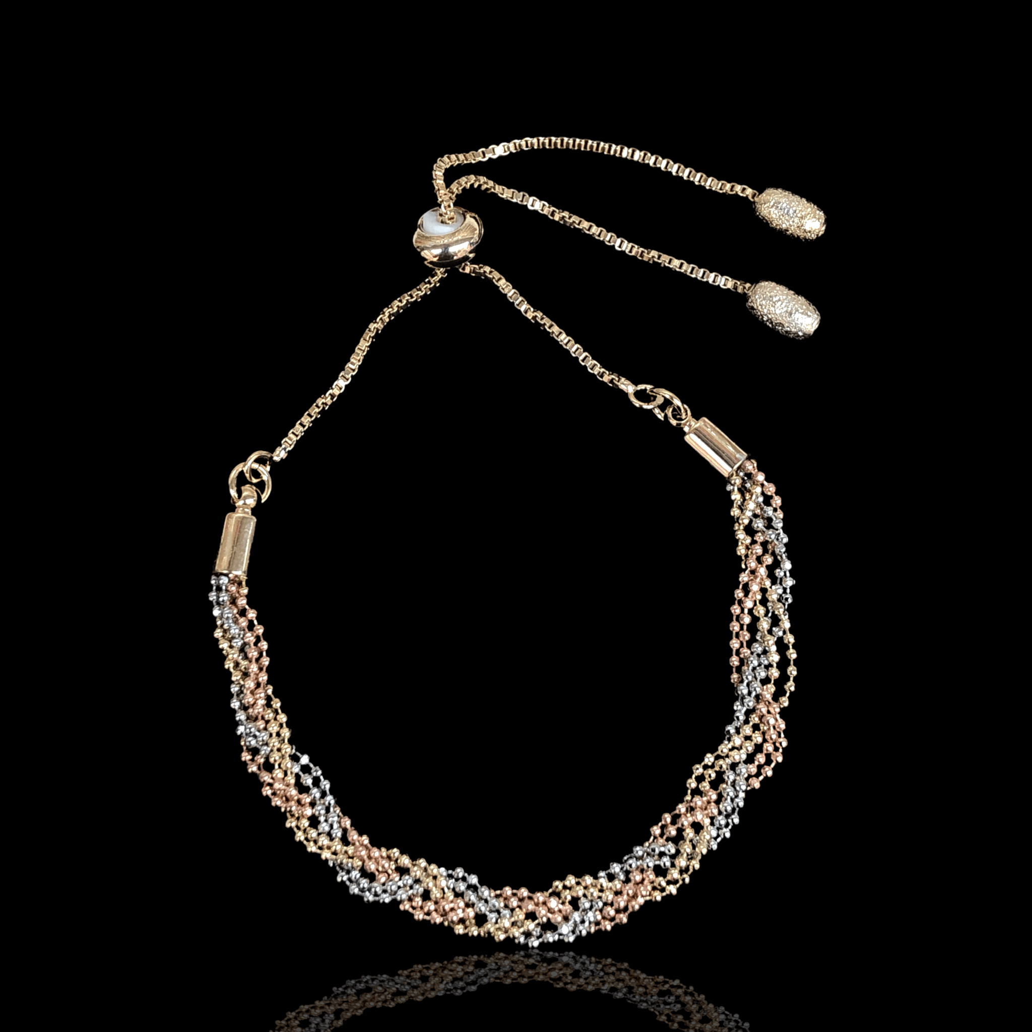 OLB 0192 -18K Gold Filled Oro Laminado BRACELET, NEW - KUANIA