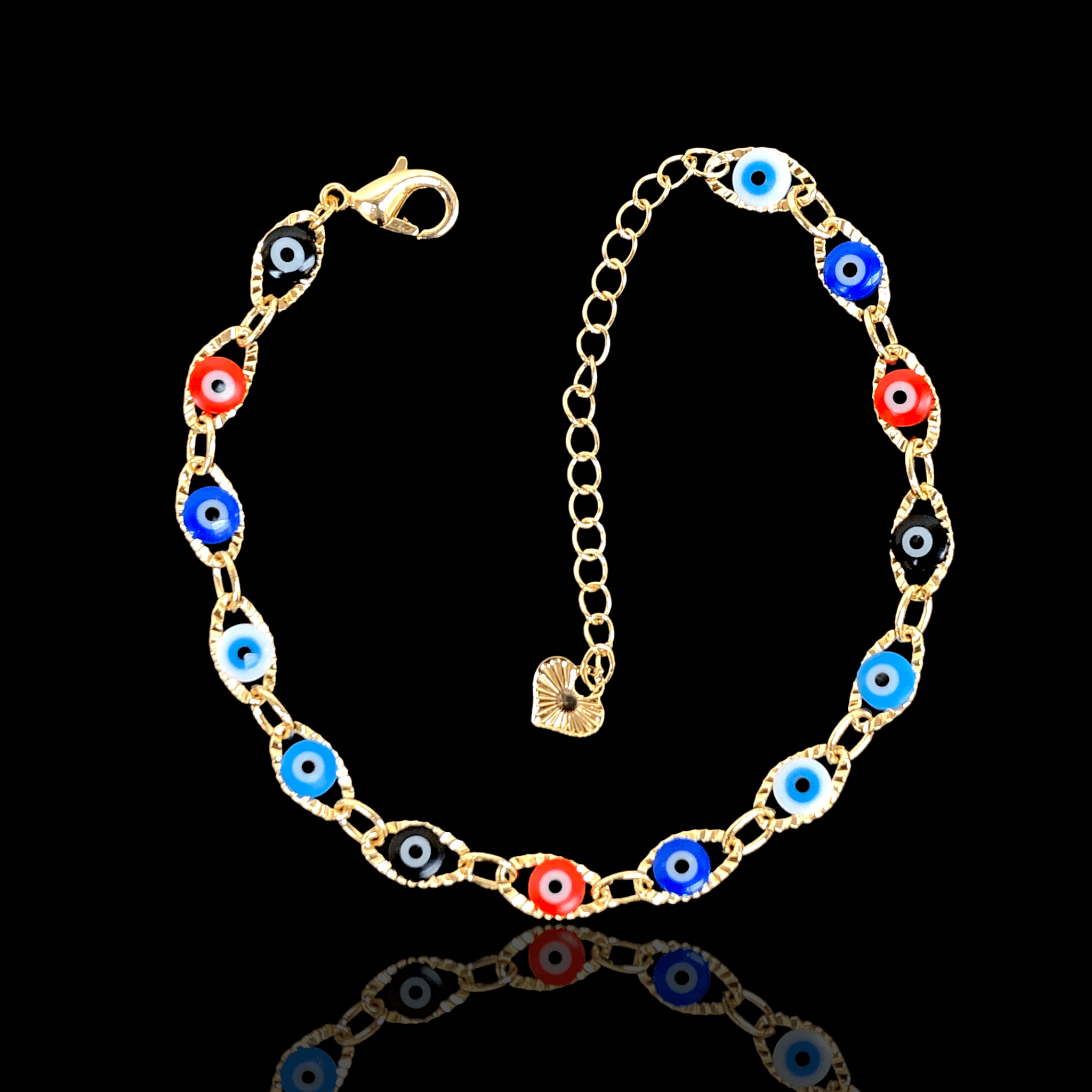 OLB 0198(PACK OF 6) -18K Gold Filled Oro Laminado BRACELET, NEW - KUANIA