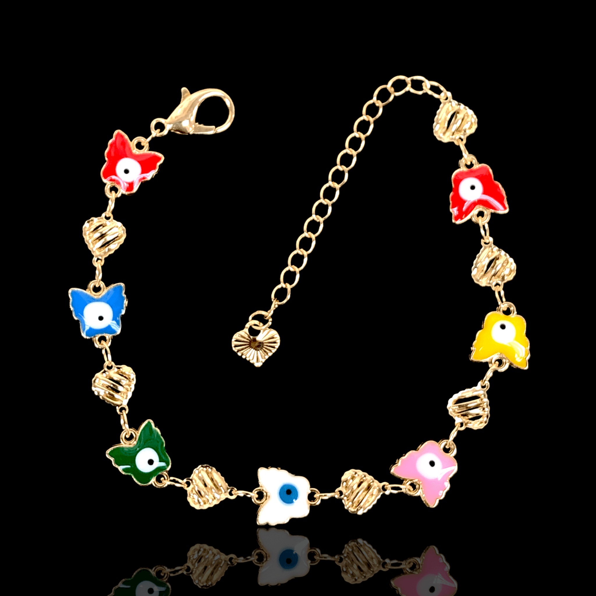 OLB 0199 (PACK OF 6) -18K Gold Filled Oro Laminado BRACELET, NEW - KUANIA