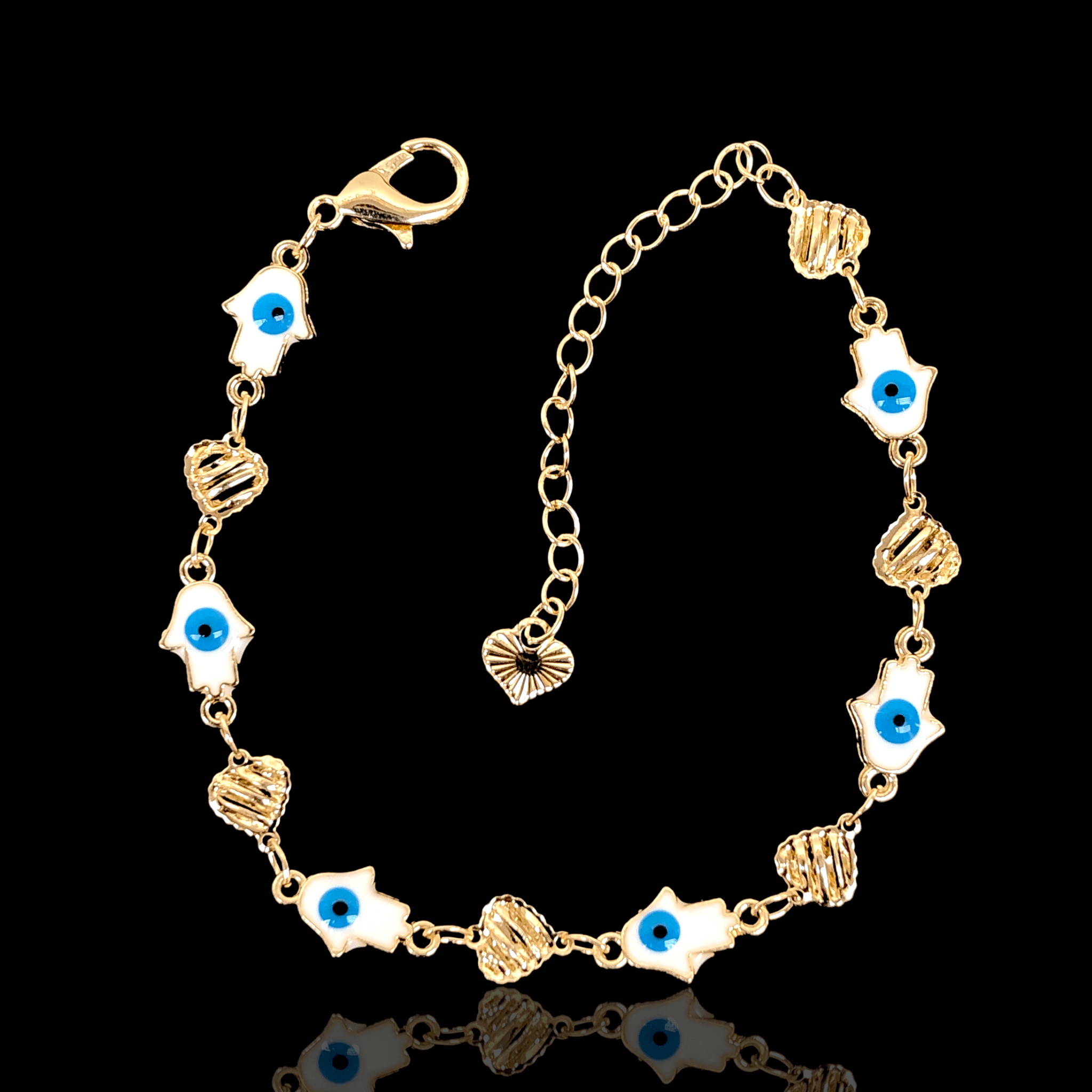 OLB 0200 (PACK OF 6) -18K Gold Filled Oro Laminado BRACELET, NEW - KUANIA