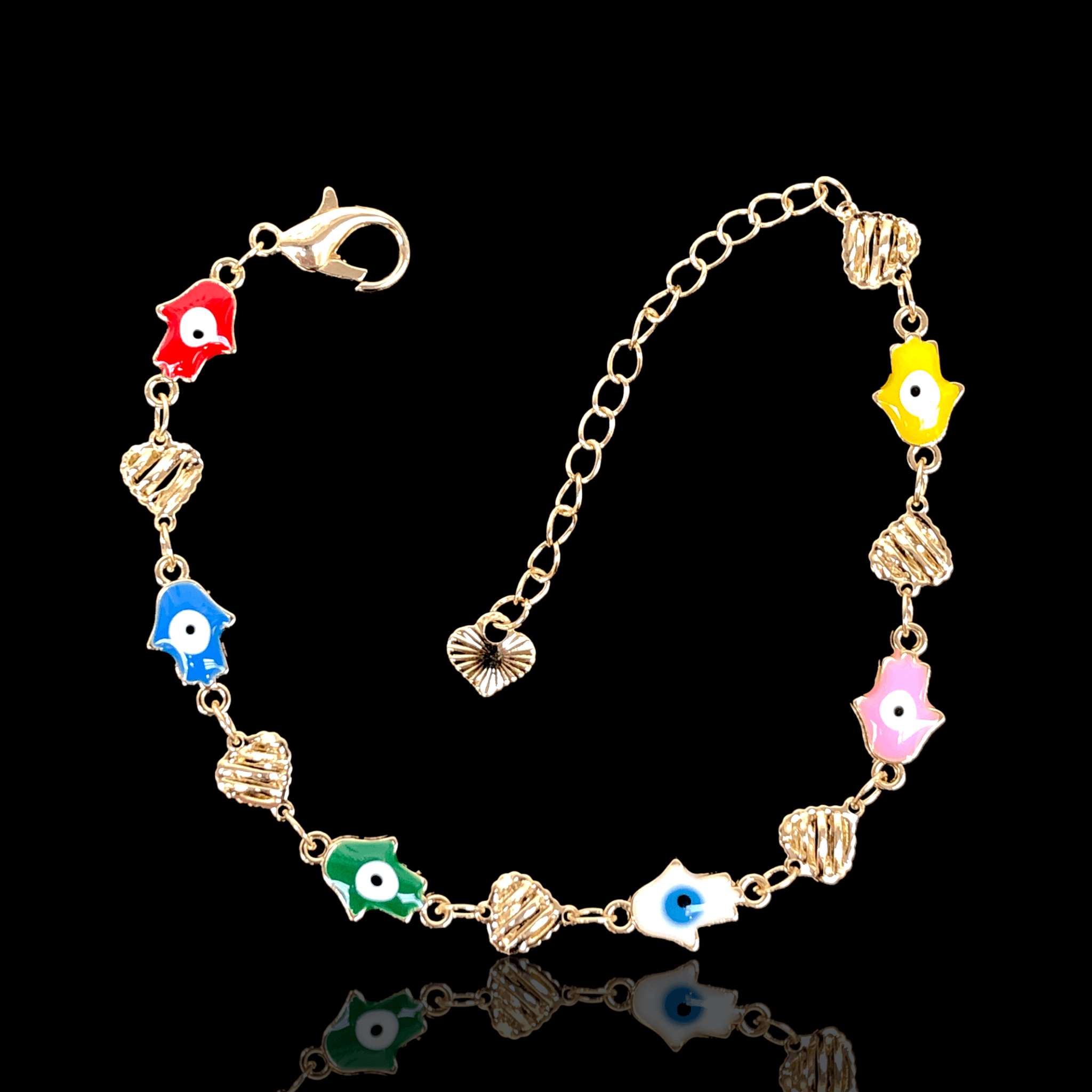 OLB 0200 (PACK OF 6) -18K Gold Filled Oro Laminado BRACELET, NEW - KUANIA