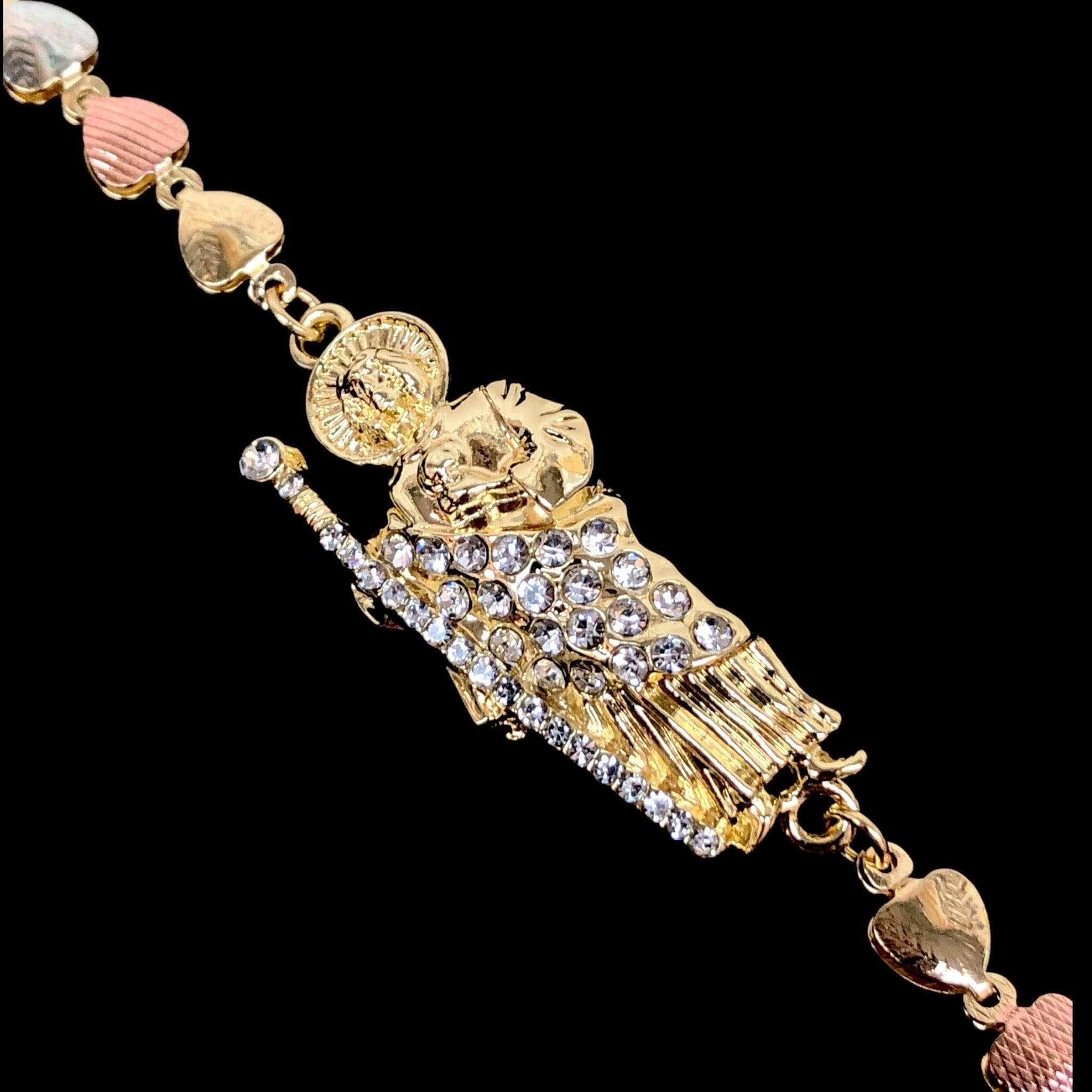 OLB 0212 -18K Gold Filled Oro Laminado BRACELET, NEW - KUANIA