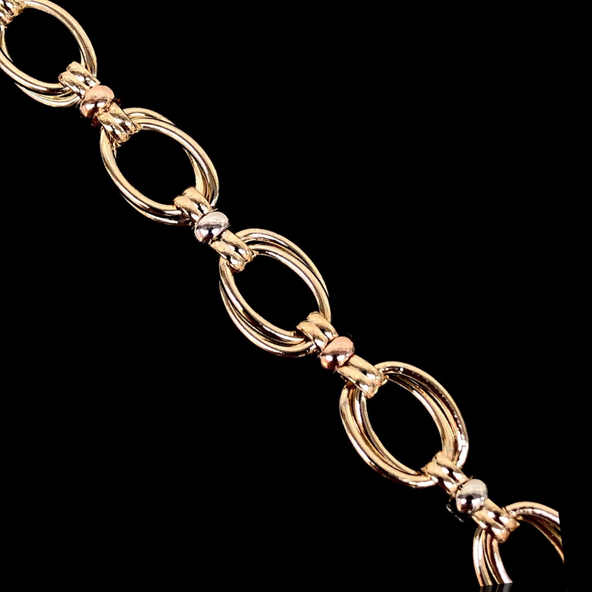 OLB 0218 -18K Gold Filled Oro Laminado BRACELET, NEW - KUANIA