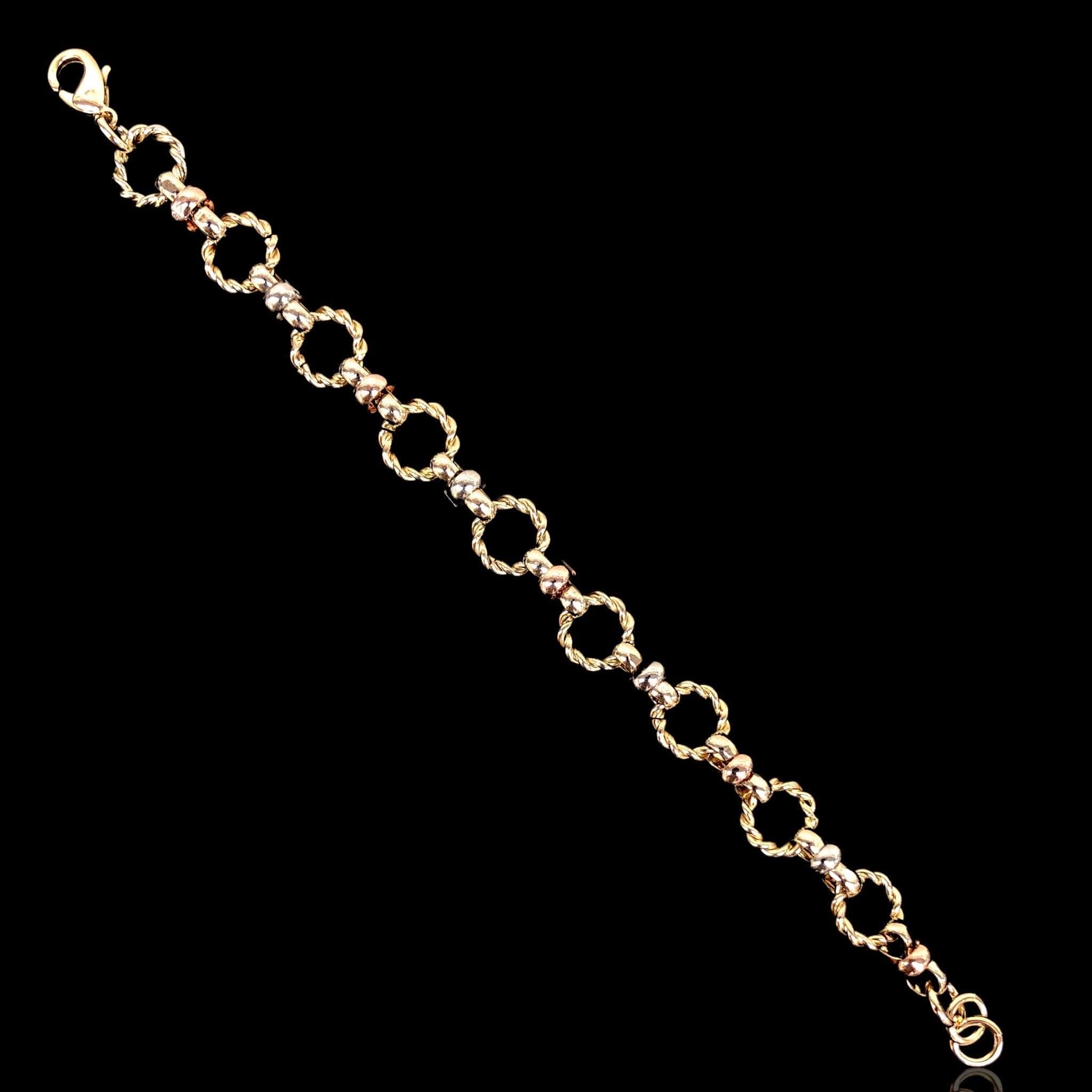 OLB 0220 -18K Gold Filled Oro Laminado BRACELET, NEW - KUANIA