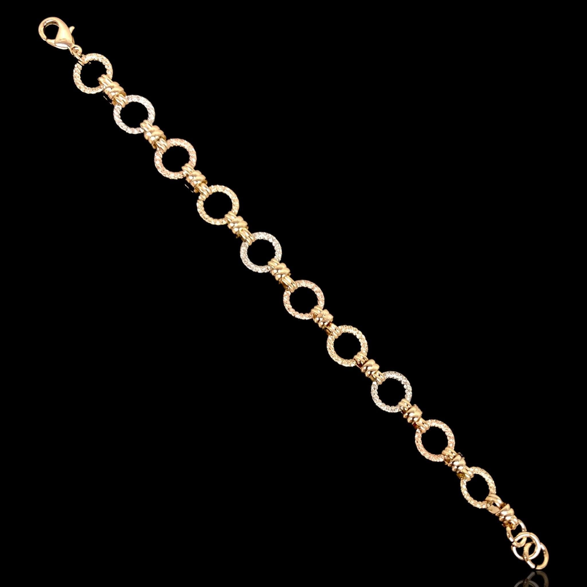 OLB 0229 -18K Gold Filled Oro Laminado BRACELET, NEW - KUANIA