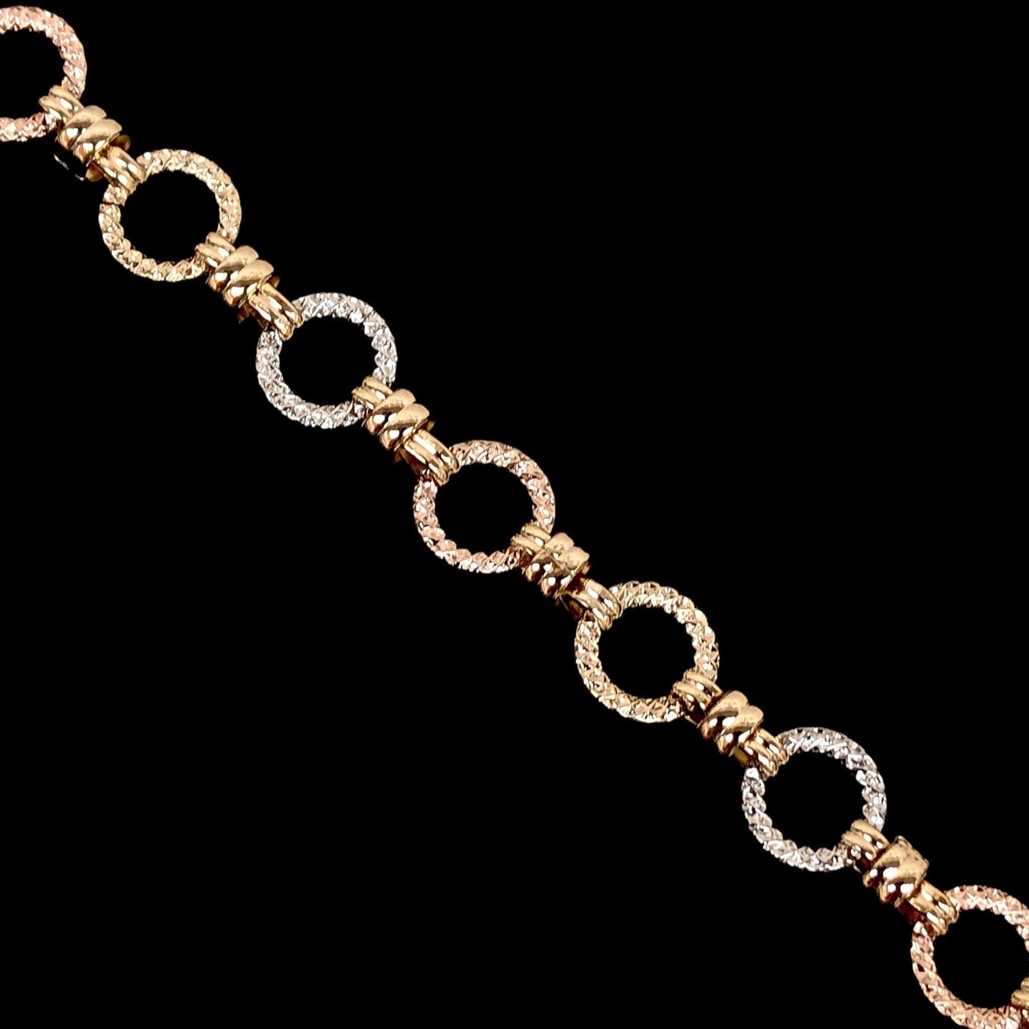 OLB 0229 -18K Gold Filled Oro Laminado BRACELET, NEW - KUANIA