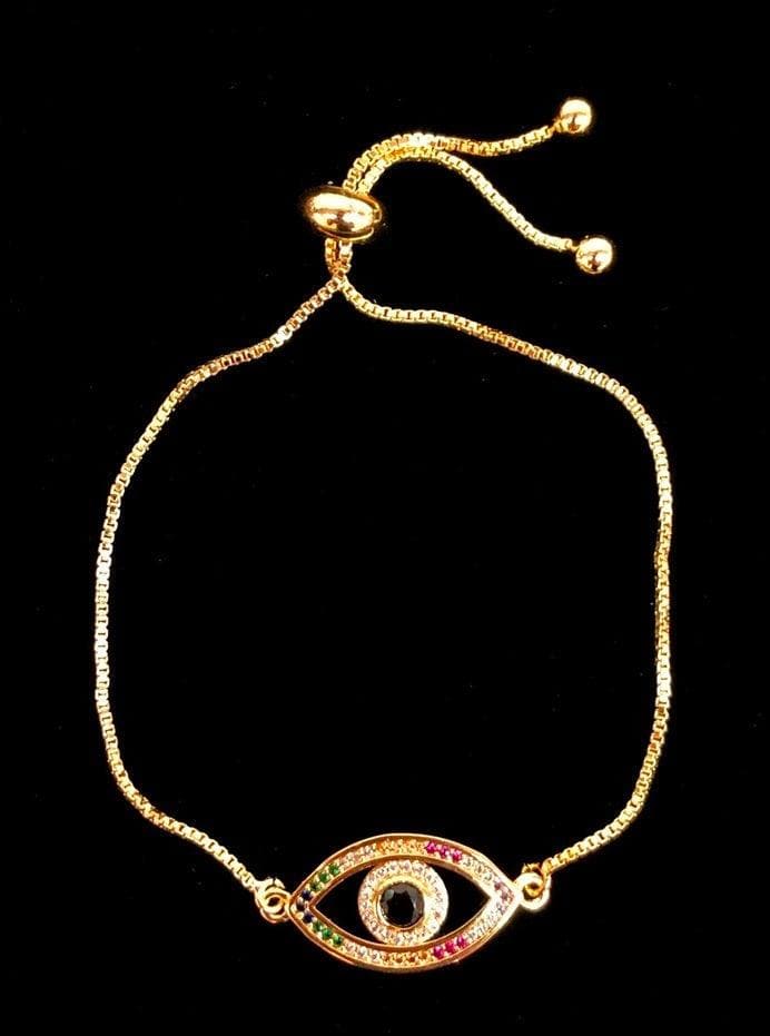 OLB0071 -18K Gold Filled Oro Laminado ADJUSTABLE, BRACELET, NEW - KUANIA