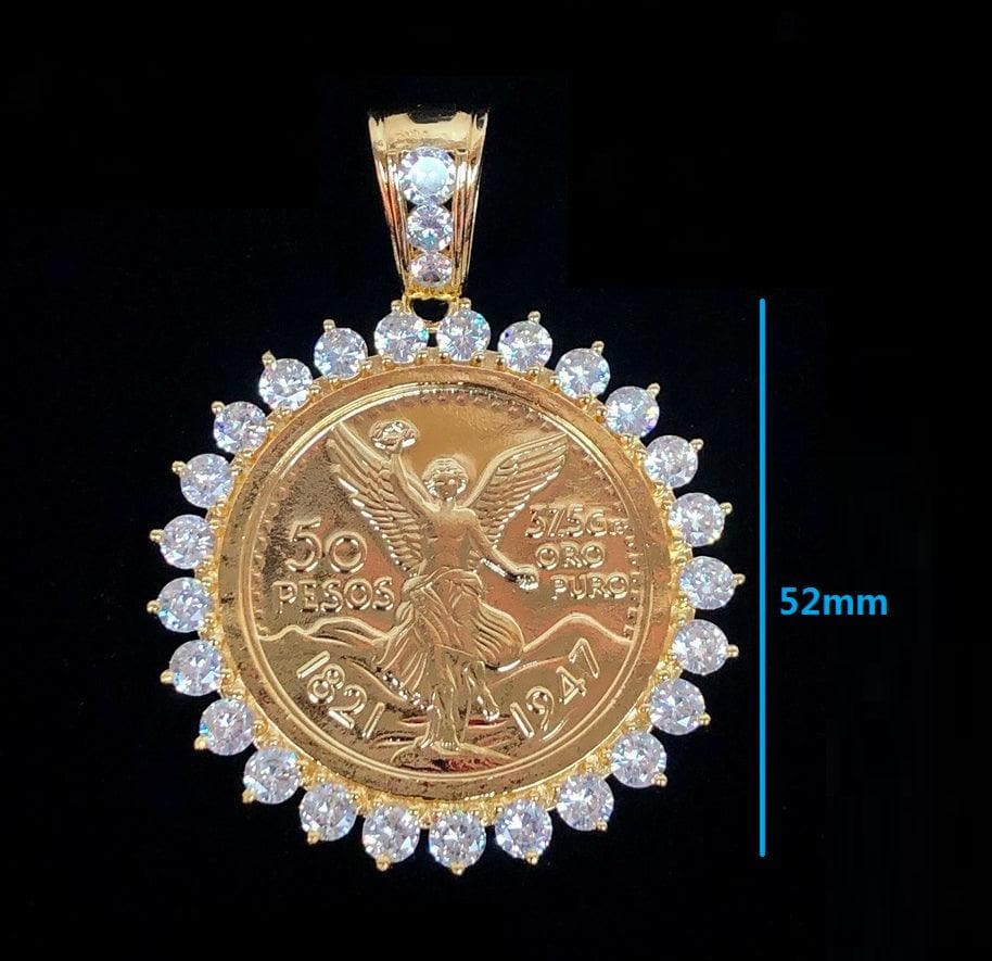 OLC 0008 -18K Gold Filled Oro Laminado CENTANARIO, COIN, NEW - KUANIA