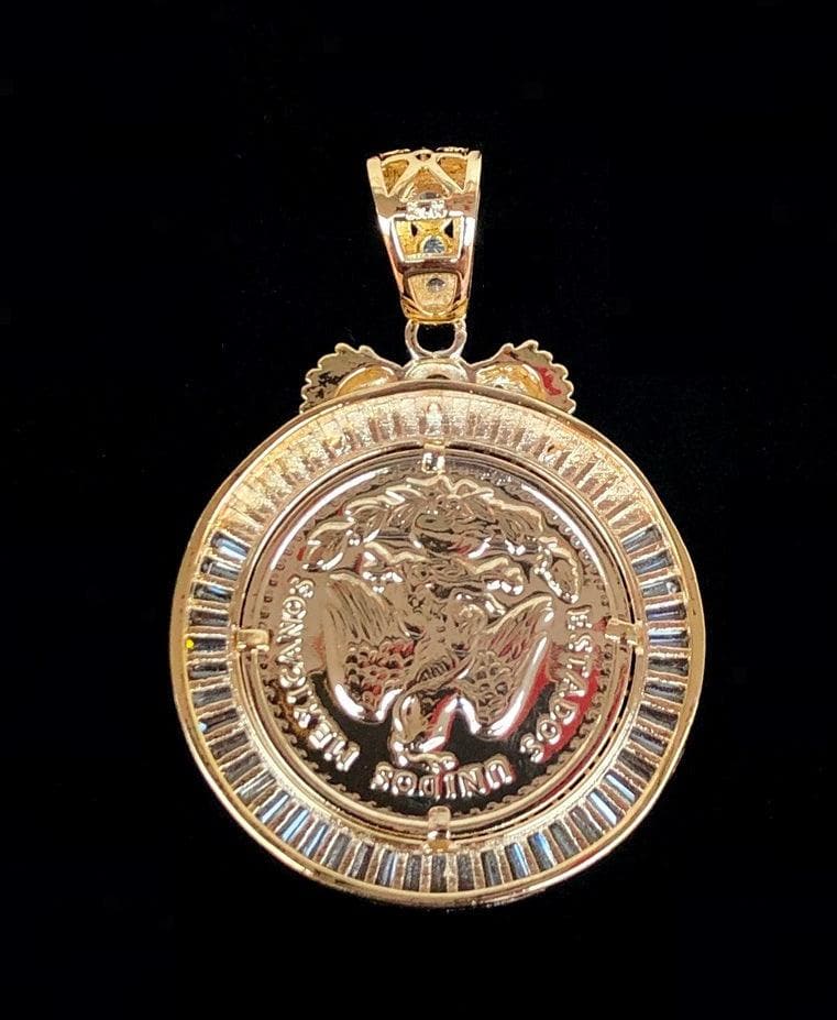 OLC 0023 -18K Gold Filled Oro Laminado CENTANARIO, COIN, NEW - KUANIA