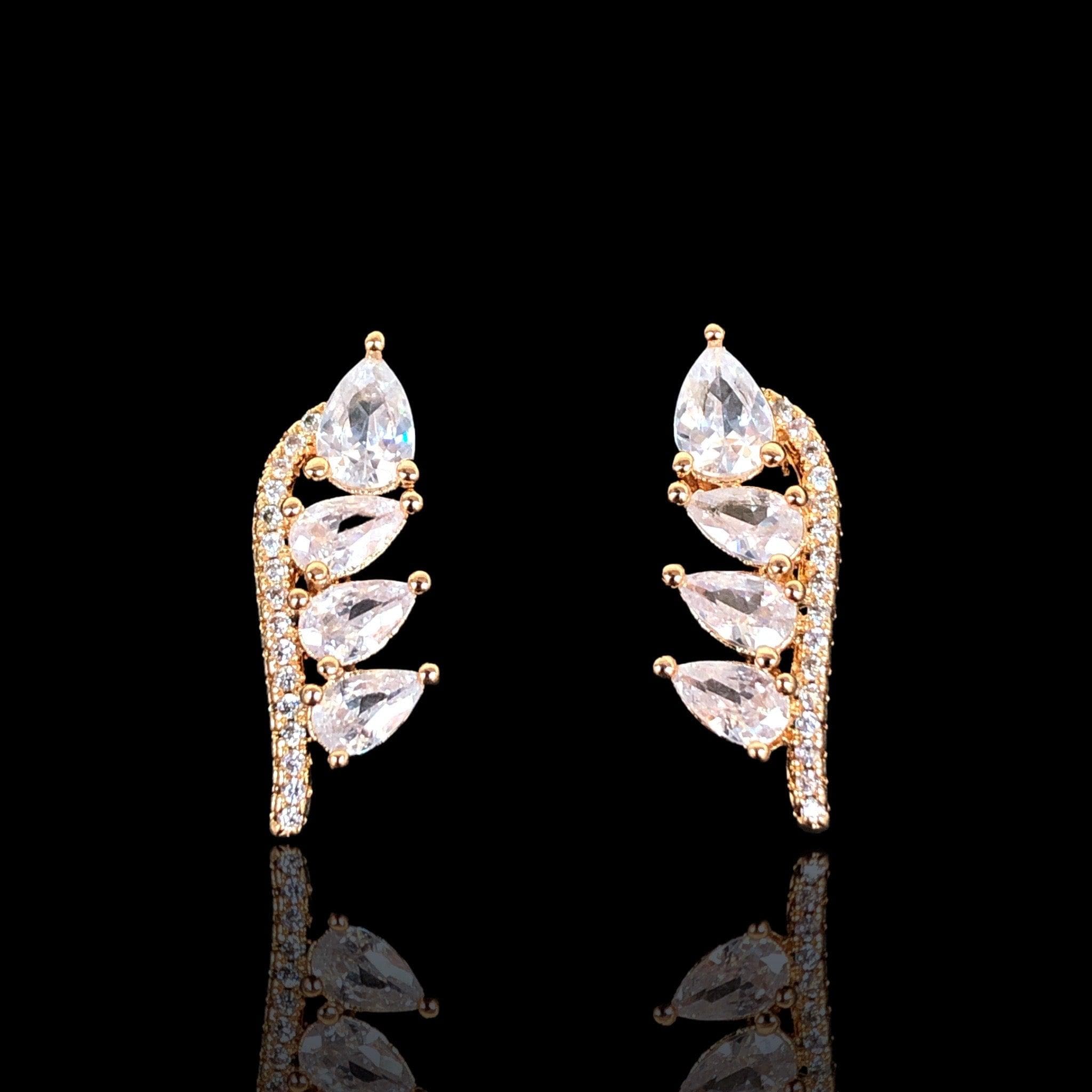 OLE 0005 -18K Gold Filled Oro Laminado EARRINGS, NEW - KUANIA