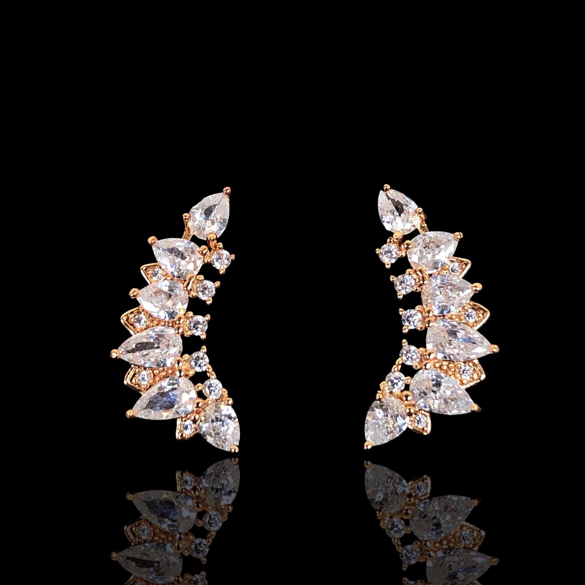 OLE 0006 -18K Gold Filled Oro Laminado EARRINGS, NEW - KUANIA