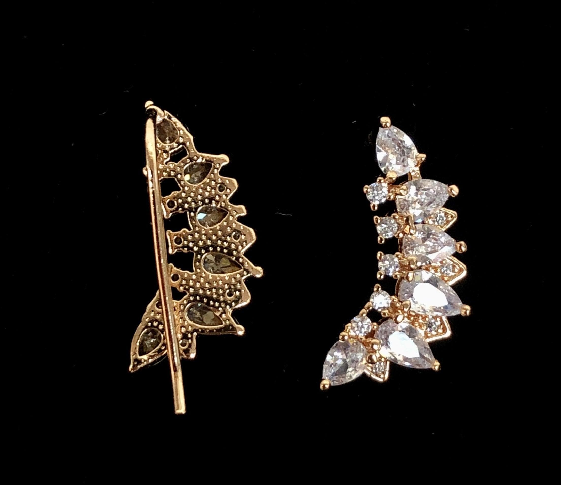 OLE 0006 -18K Gold Filled Oro Laminado EARRINGS, NEW - KUANIA