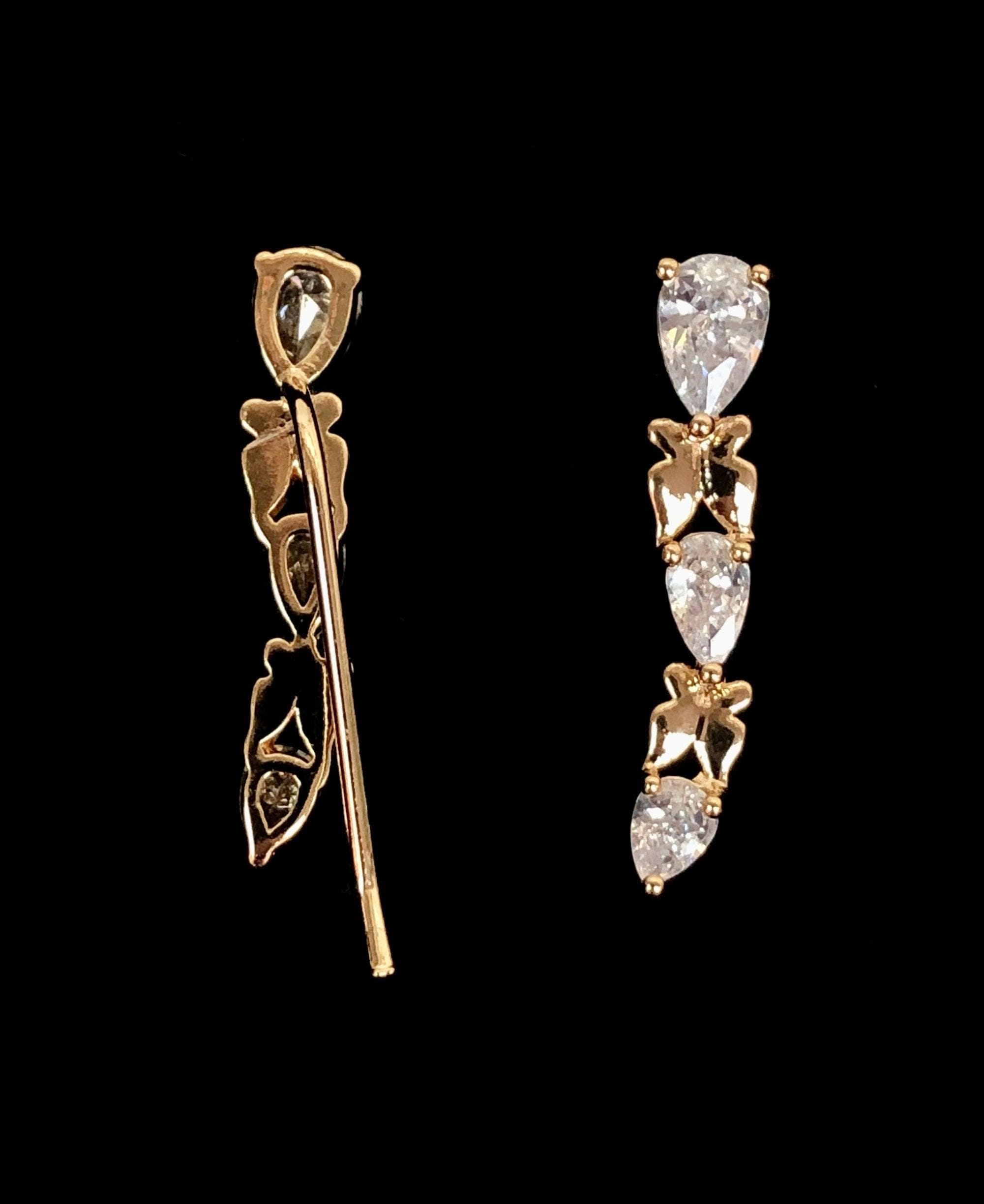 OLE 0014 -18K Gold Filled Oro Laminado EARRINGS, NEW - KUANIA