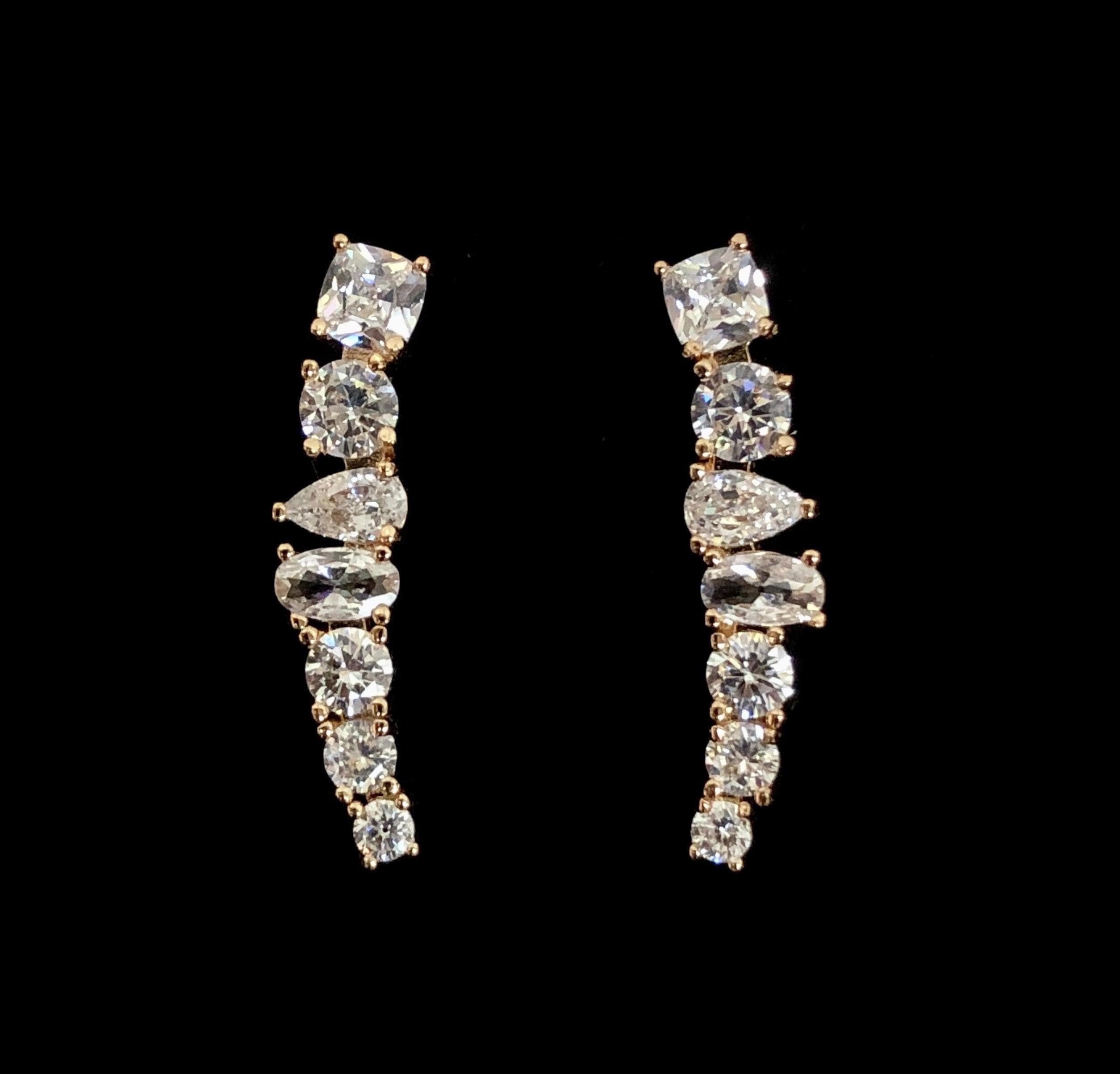 OLE 0028 -18K Gold Filled Oro Laminado EARRINGS, NEW - KUANIA