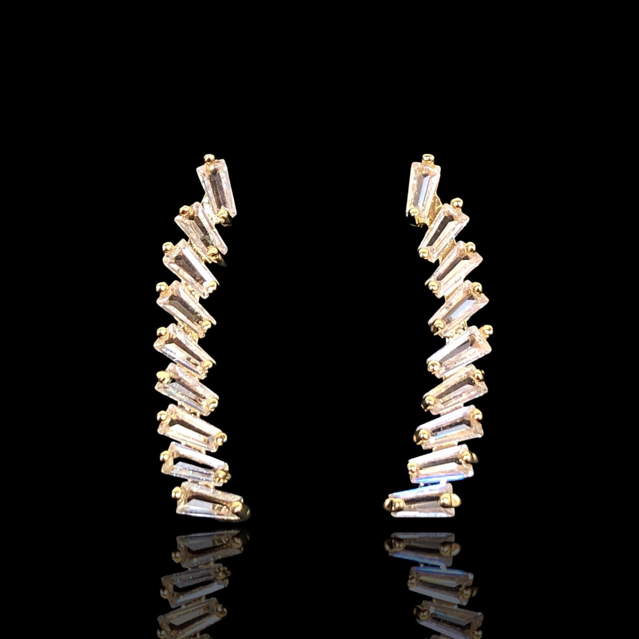 OLE 0059 -18K Gold Filled Oro Laminado EARRINGS, NEW - KUANIA