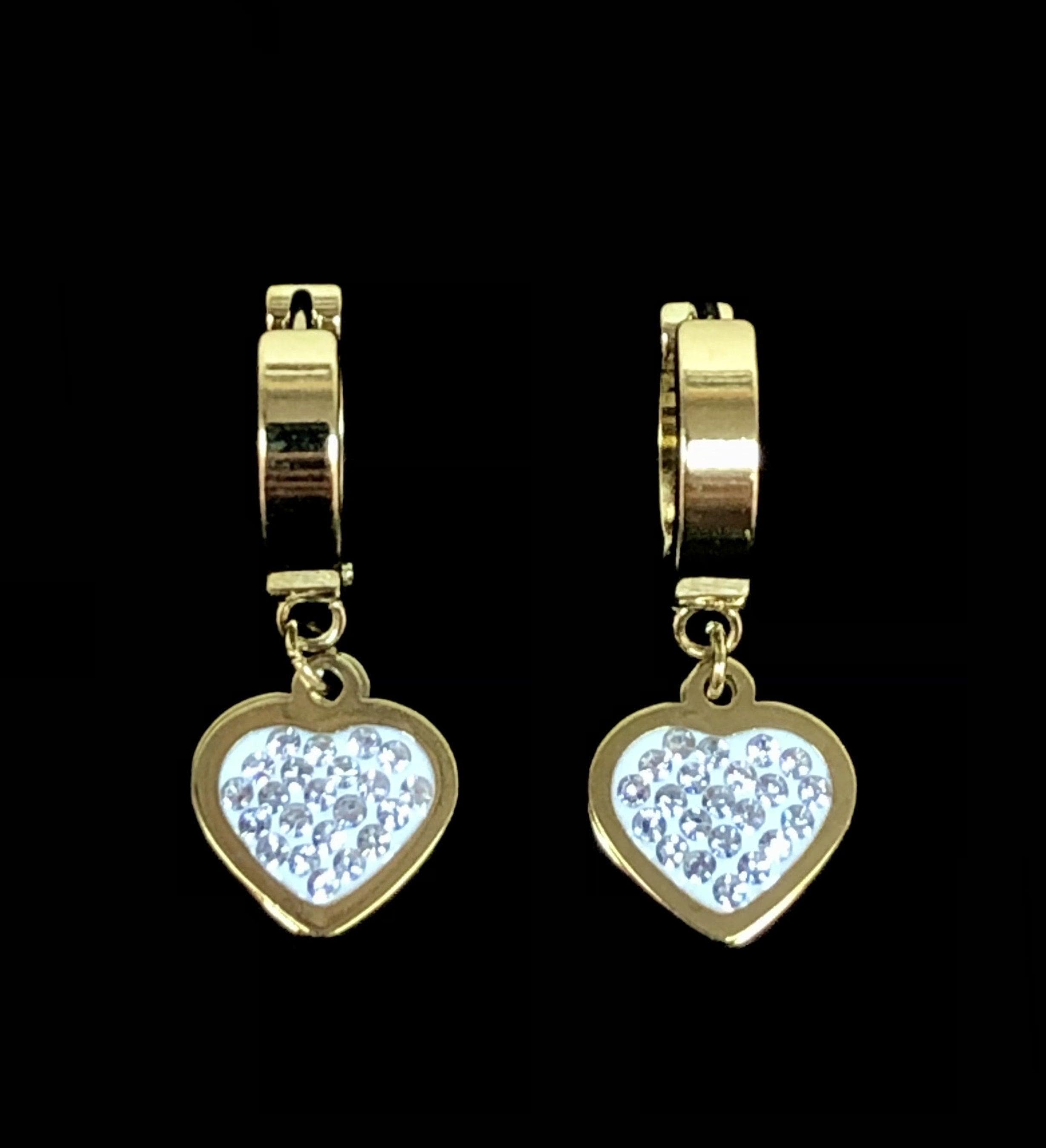 OLE 0065 -18K Gold Filled Oro Laminado EARRINGS, NEW - KUANIA