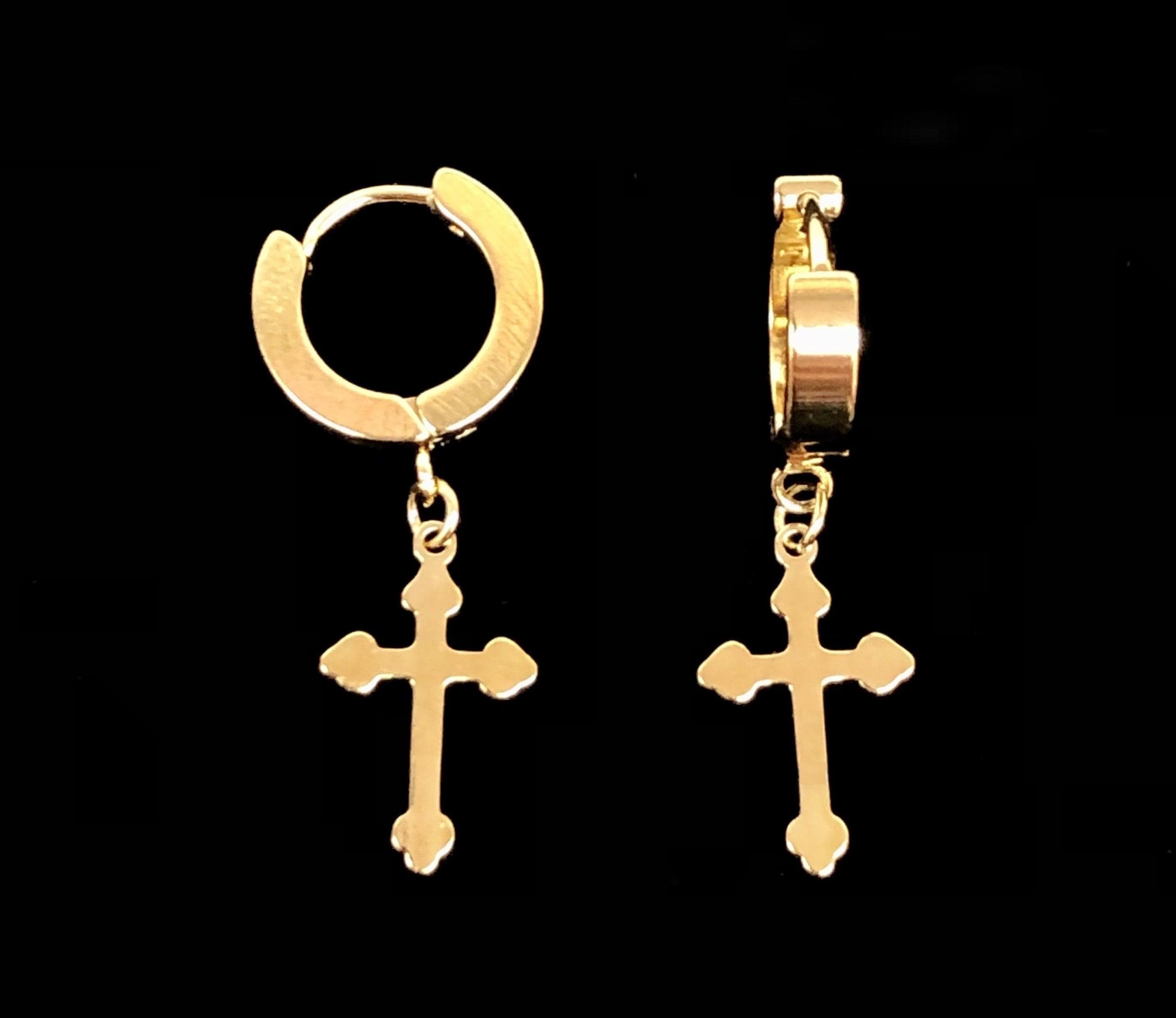OLE 0069 -18K Gold Filled Oro Laminado EARRINGS, NEW - KUANIA