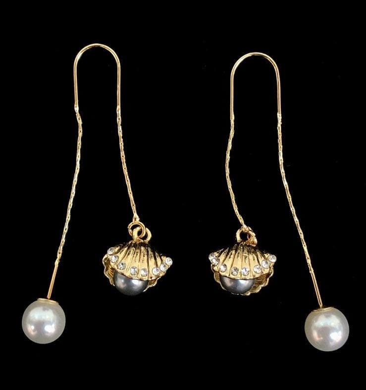 OLE 0125 -18K Gold Filled Oro Laminado DANGLE EARRINGS, EARRINGS, NEW - KUANIA