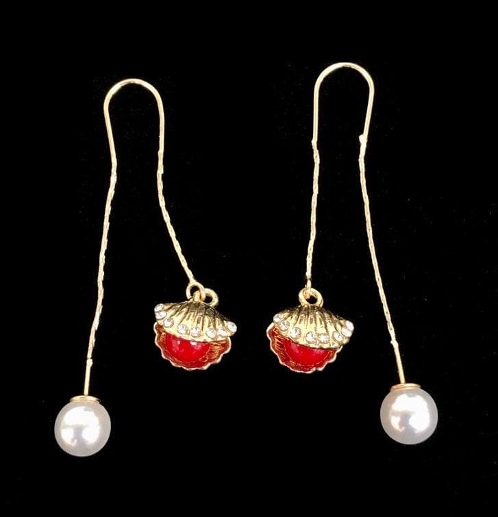 OLE 0125 -18K Gold Filled Oro Laminado DANGLE EARRINGS, EARRINGS, NEW - KUANIA