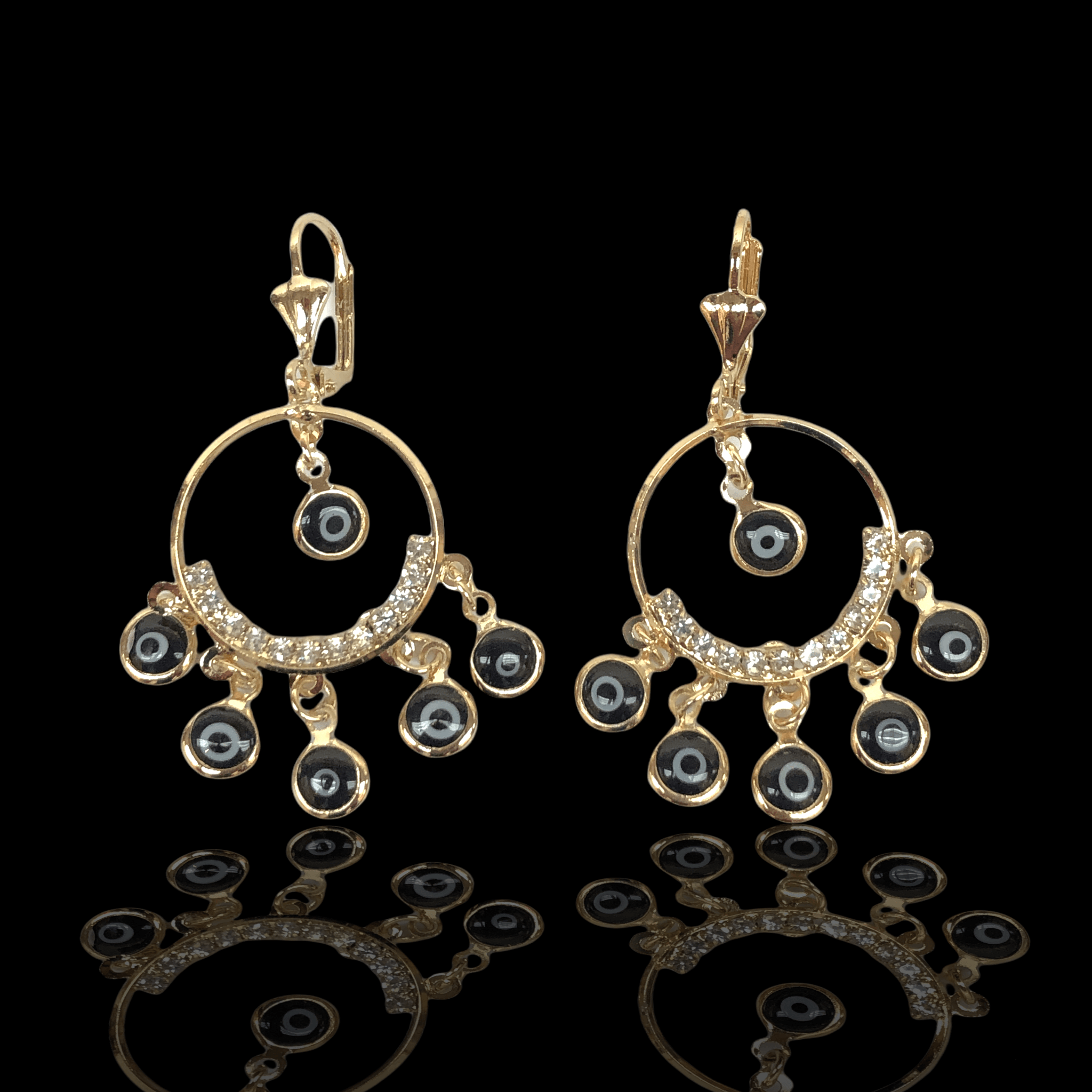 OLE 0157 -18K Gold Filled Oro Laminado EARRINGS - KUANIA