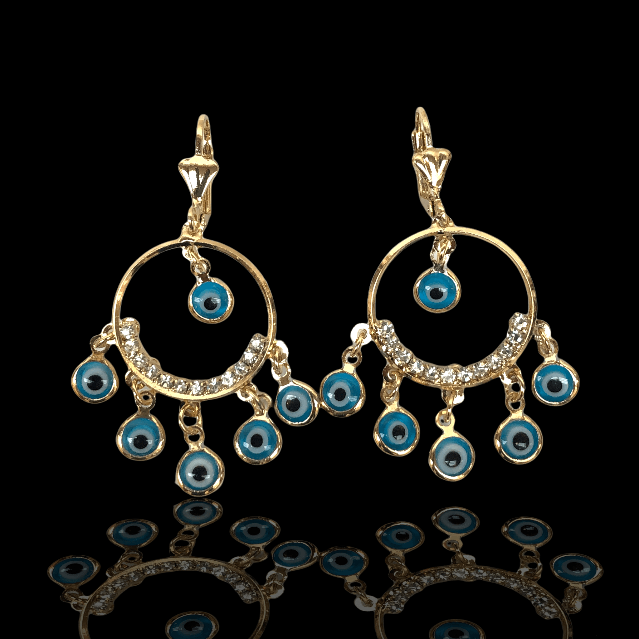 OLE 0157 -18K Gold Filled Oro Laminado EARRINGS - KUANIA