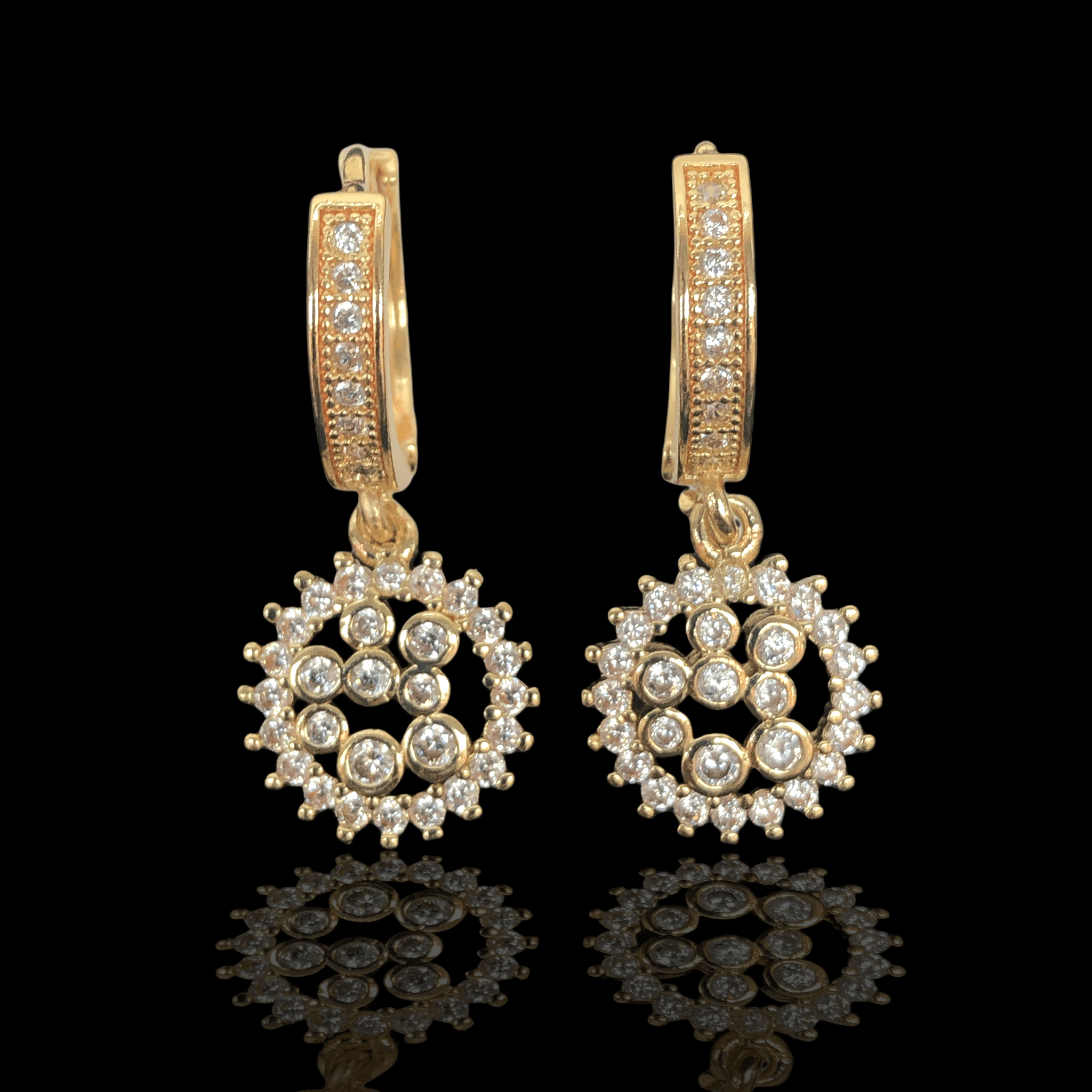 OLE 0171 -18K Gold Filled Oro Laminado EARRINGS - KUANIA