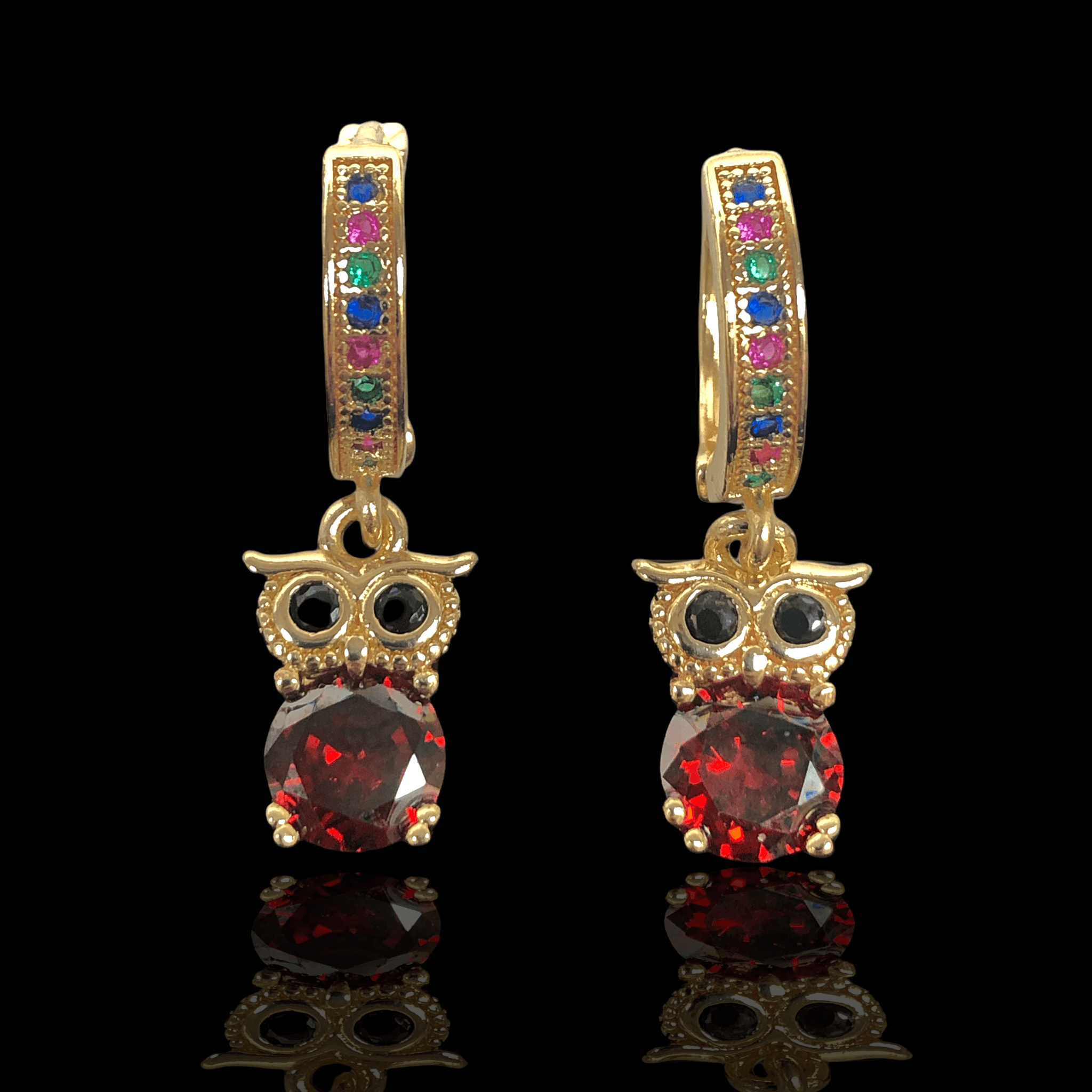 OLE 0172 -18K Gold Filled Oro Laminado EARRINGS - KUANIA