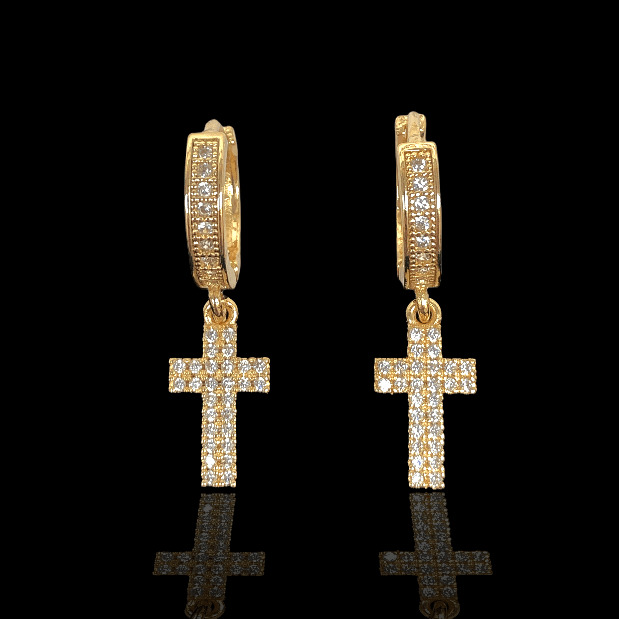 OLE 0178 -18K Gold Filled Oro Laminado EARRINGS, NEW - KUANIA