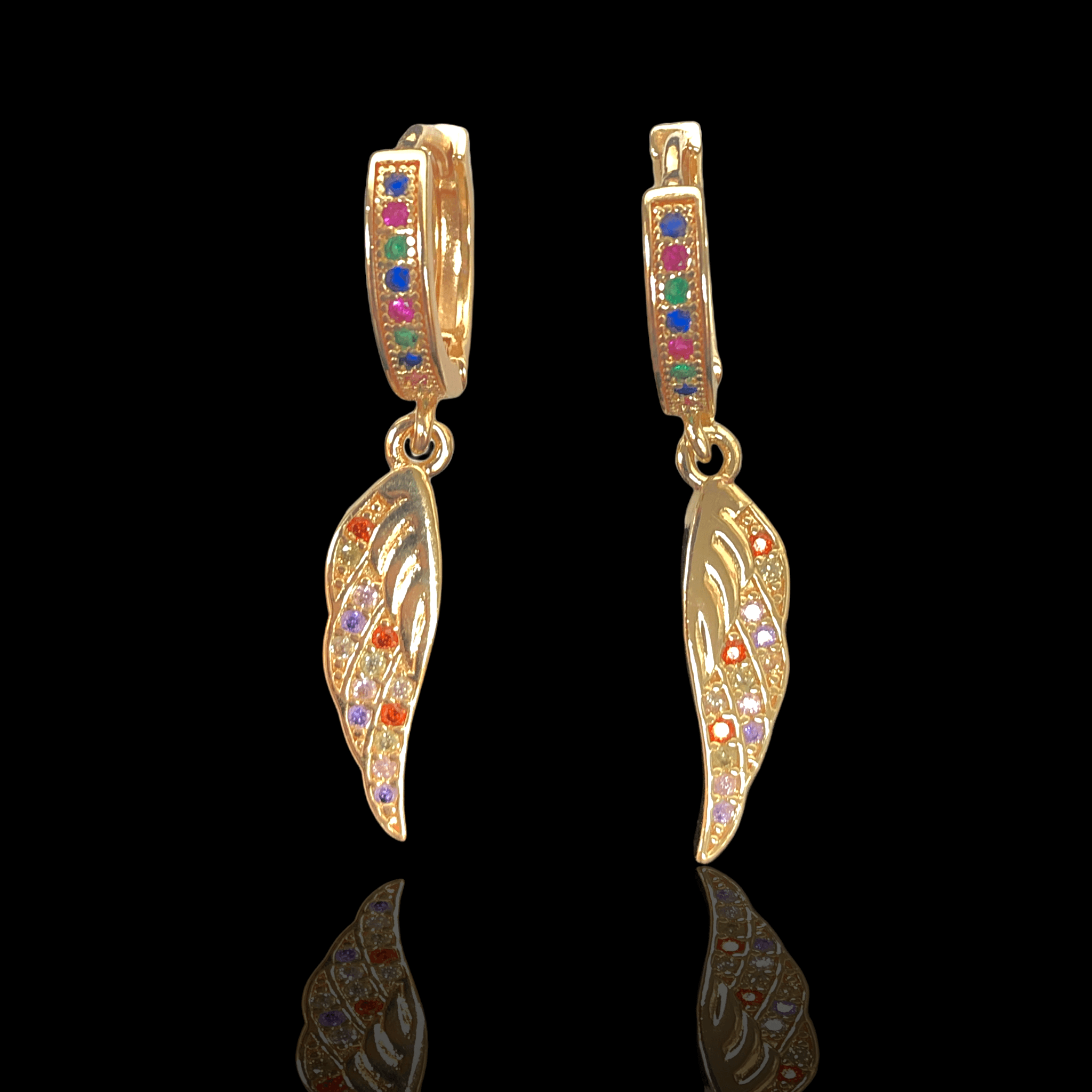 OLE 0179 -18K Gold Filled Oro Laminado EARRINGS - KUANIA