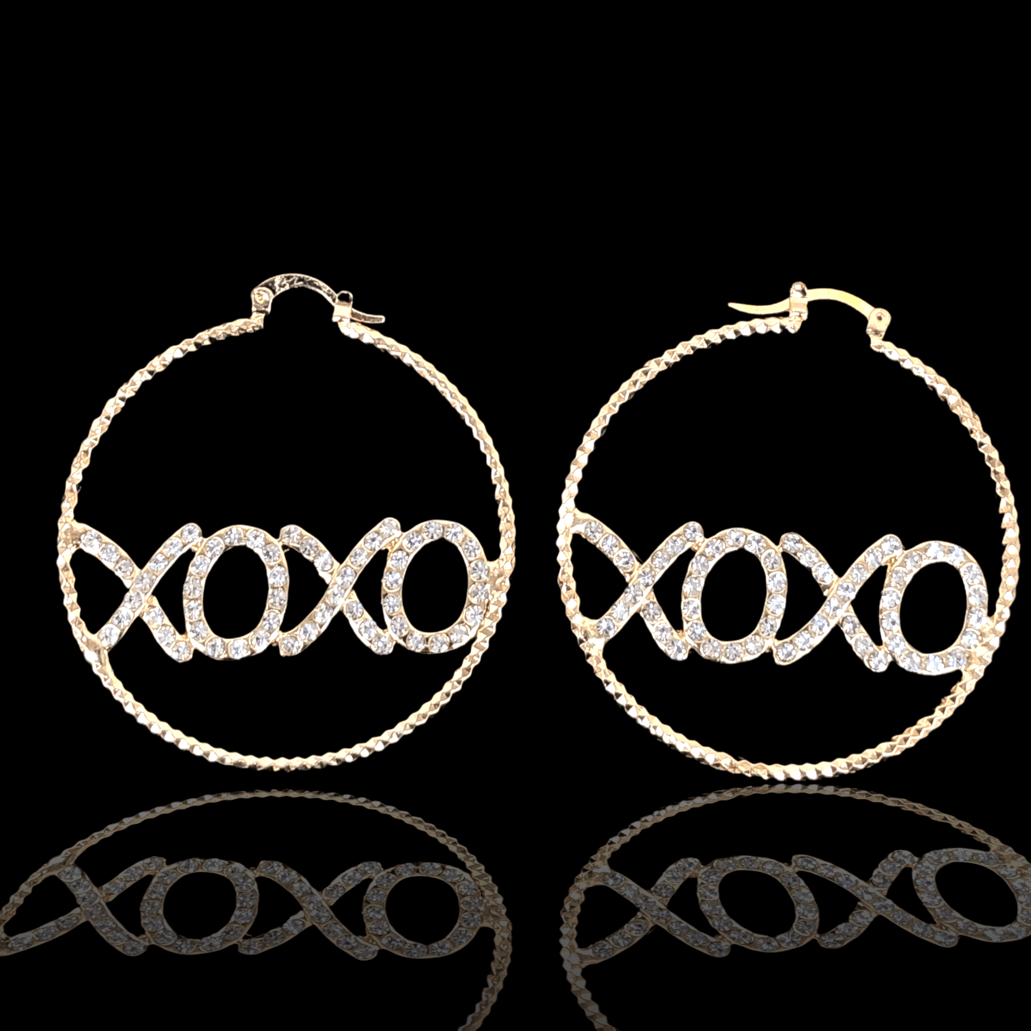 OLE 0185 -18K Gold Filled Oro Laminado EARRINGS, NEW - KUANIA