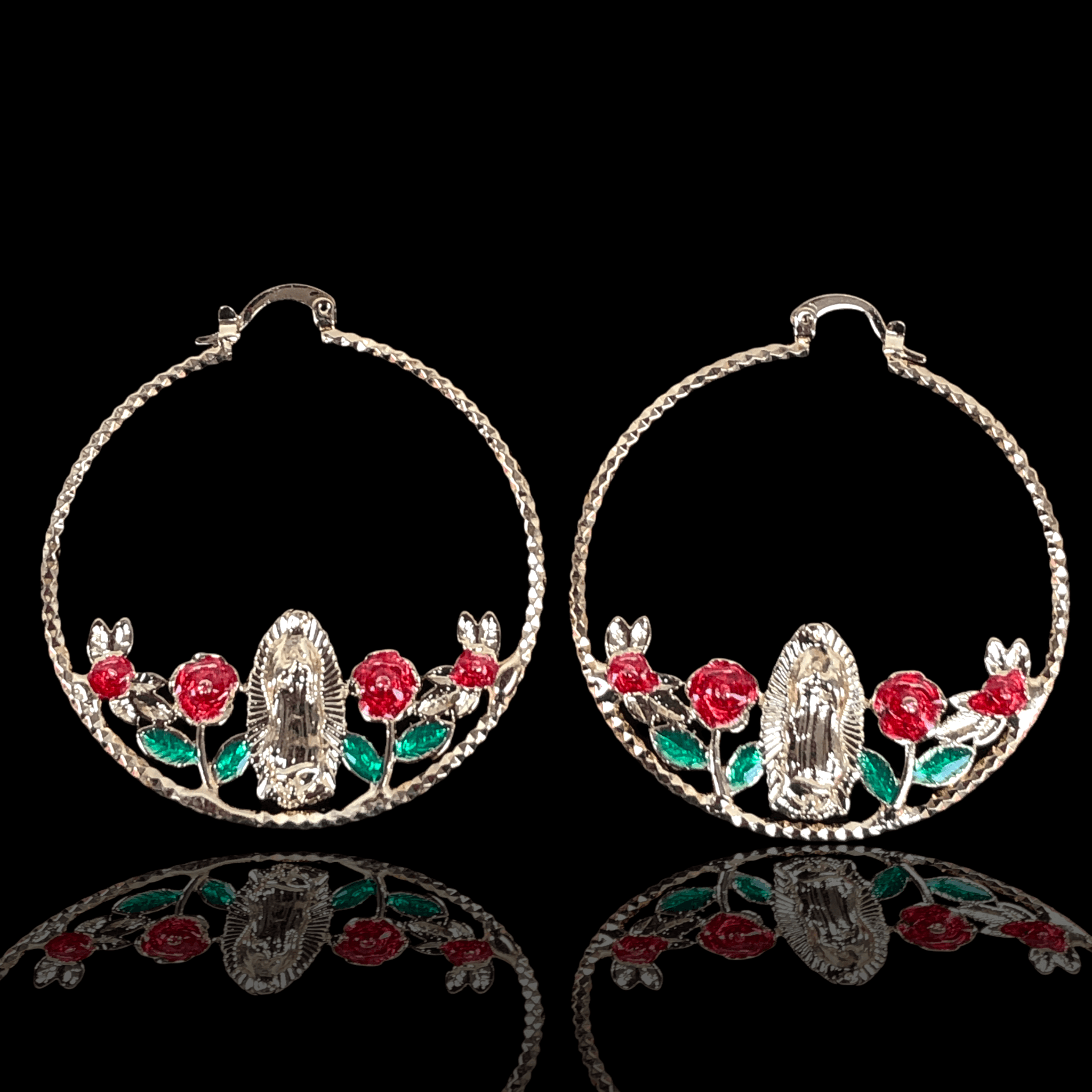 OLE 0188 -18K Gold Filled Oro Laminado EARRINGS, NEW - KUANIA