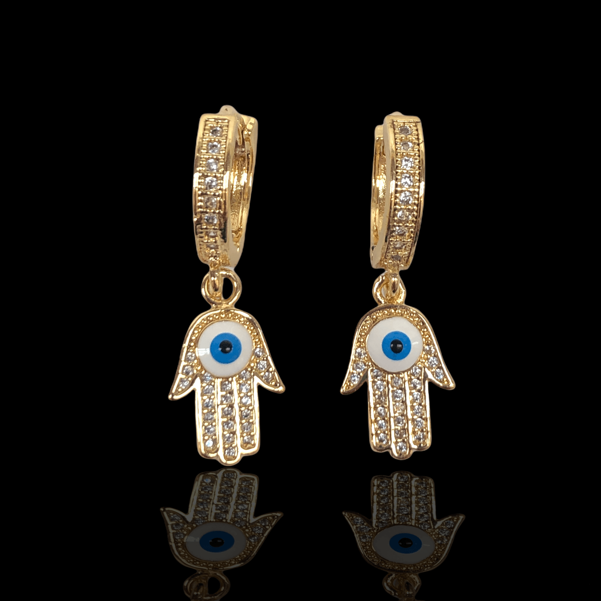 OLE 0200 -18K Gold Filled Oro Laminado EARRINGS, NEW - KUANIA