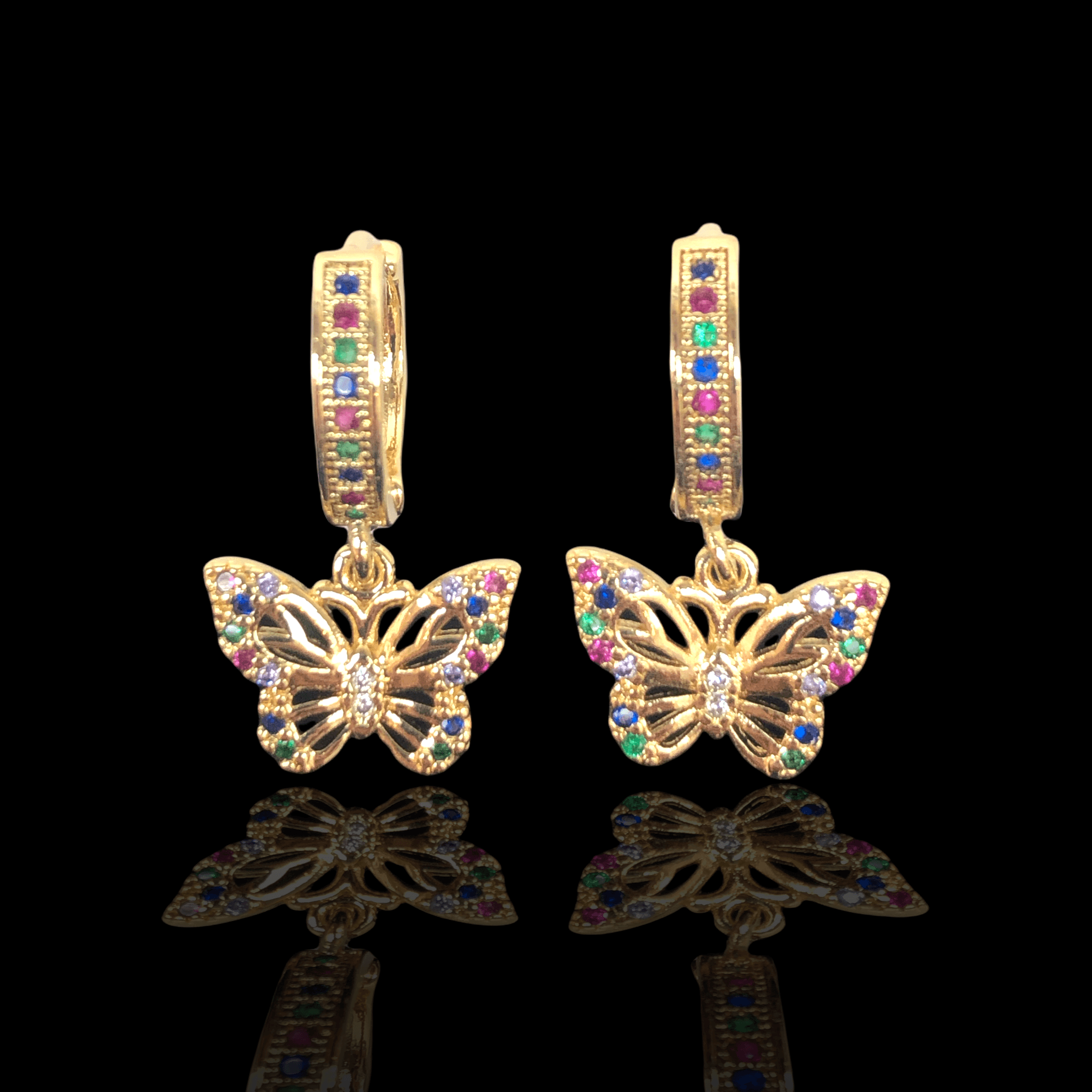 OLE 0214 -18K Gold Filled Oro Laminado - KUANIA