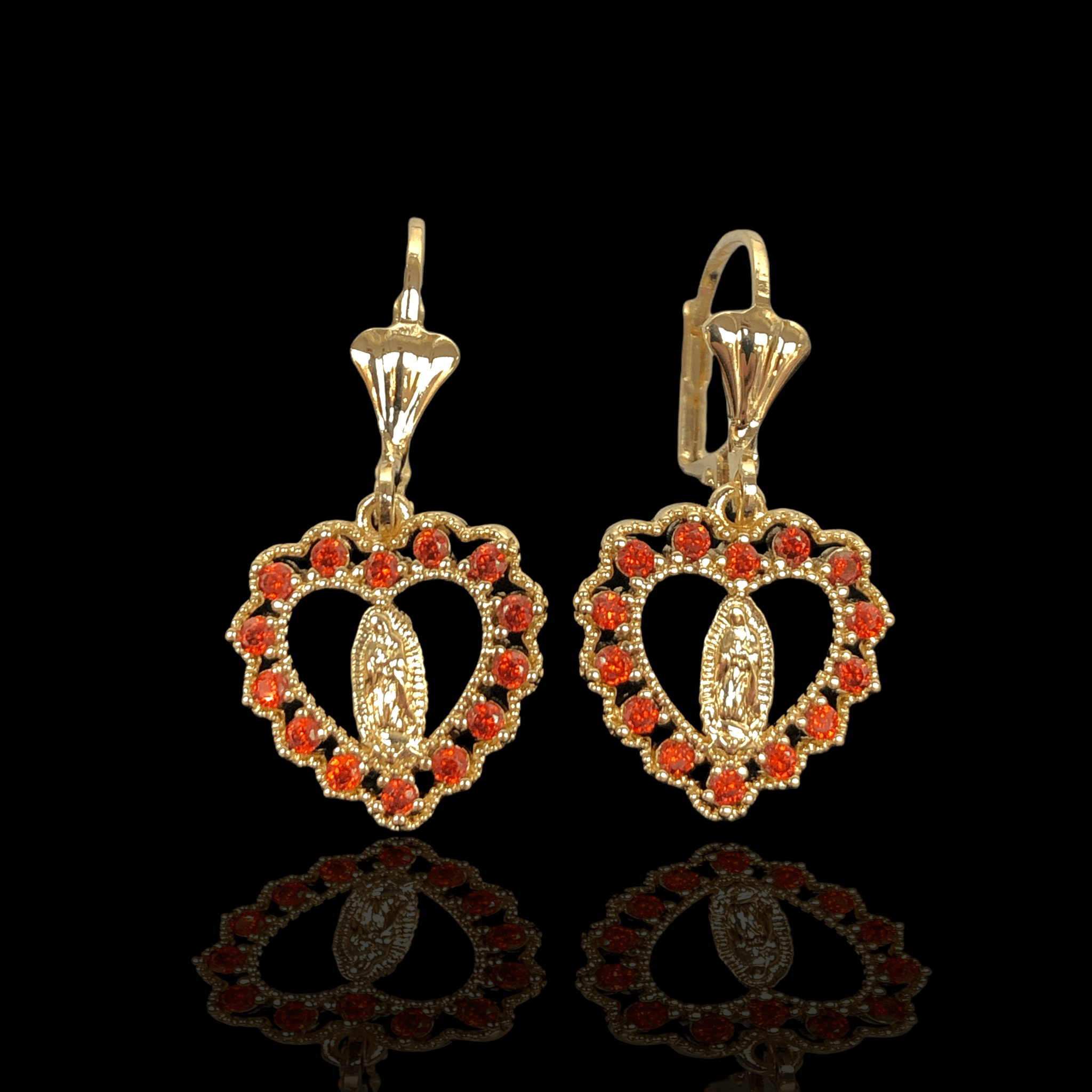 OLE 0215 -18K Gold Filled Oro Laminado EARRINGS, NEW - KUANIA