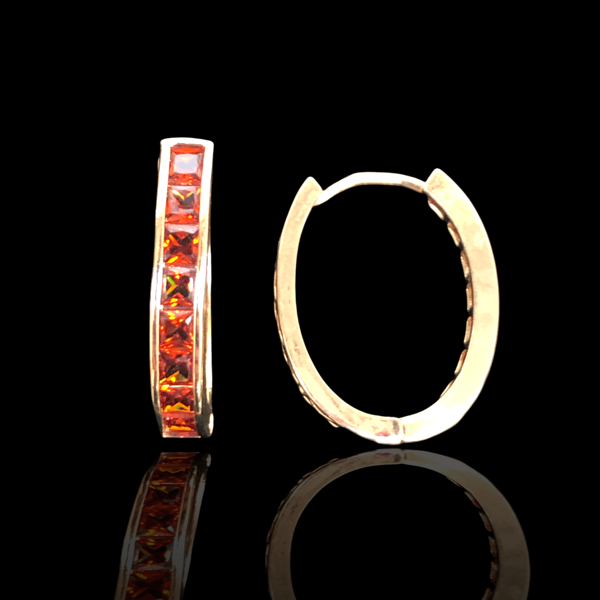 OLE 0216 -18K Gold Filled Oro Laminado EARRINGS, NEW - KUANIA