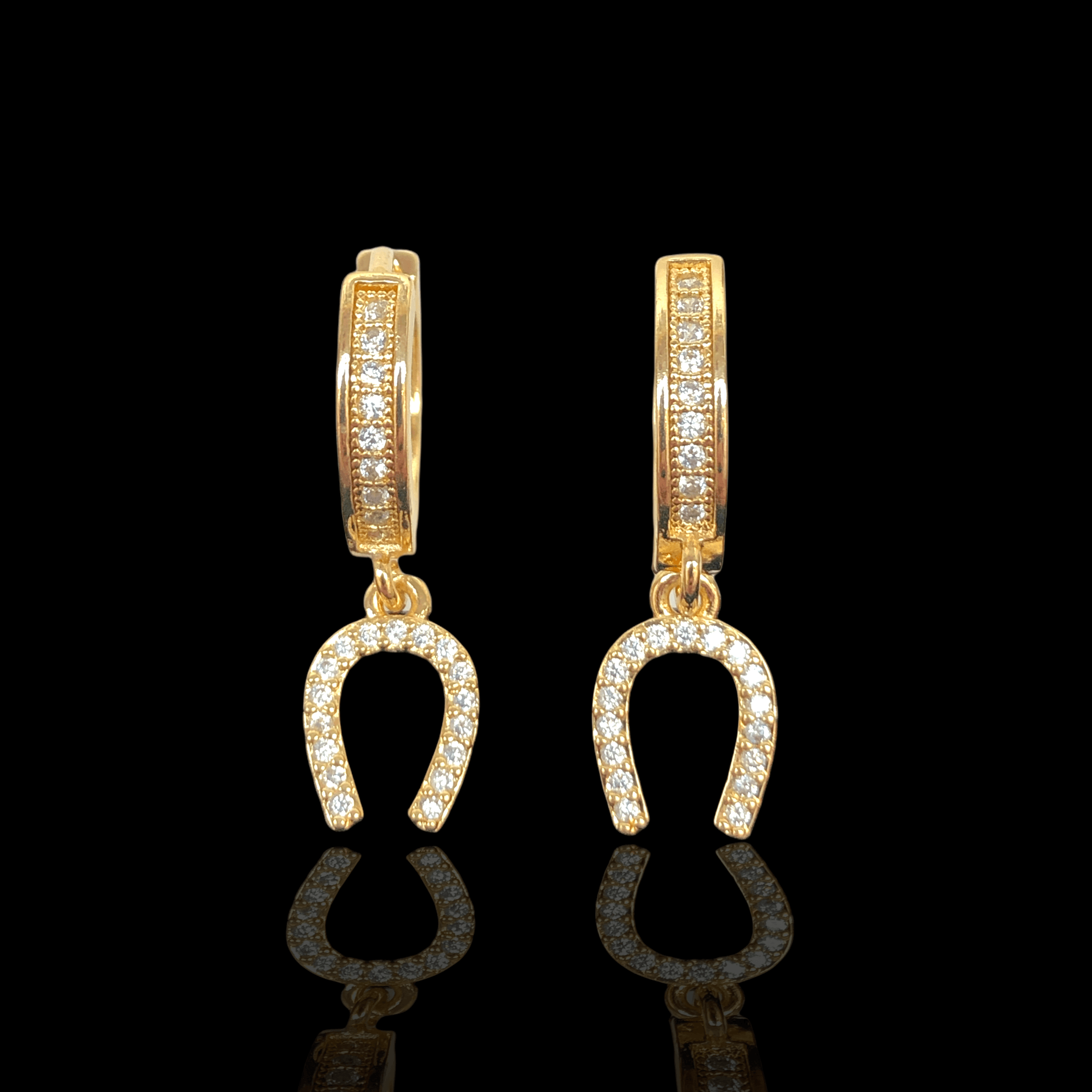 OLE 0230 -18K Gold Filled Oro Laminado EARRINGS, NEW - KUANIA