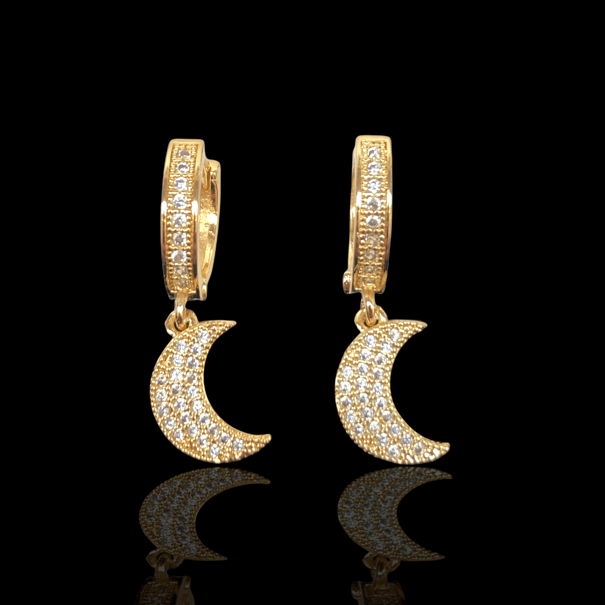 OLE 0232 -18K Gold Filled Oro Laminado EARRINGS, NEW - KUANIA