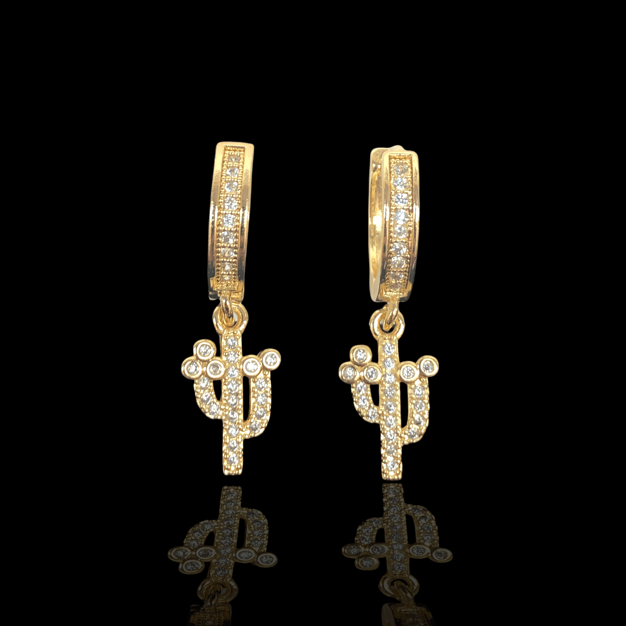 OLE 0234 -18K Gold Filled Oro Laminado EARRINGS, NEW - KUANIA