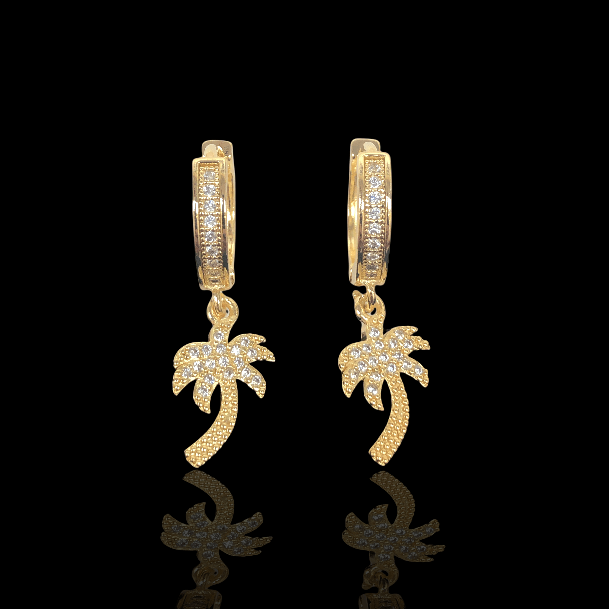 OLE 0235 -18K Gold Filled Oro Laminado EARRINGS, NEW - KUANIA