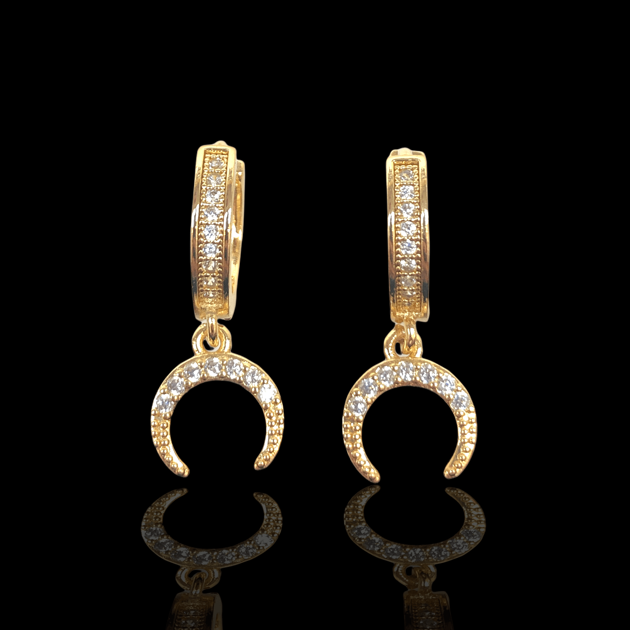 OLE 0237 -18K Gold Filled Oro Laminado EARRINGS, NEW - KUANIA
