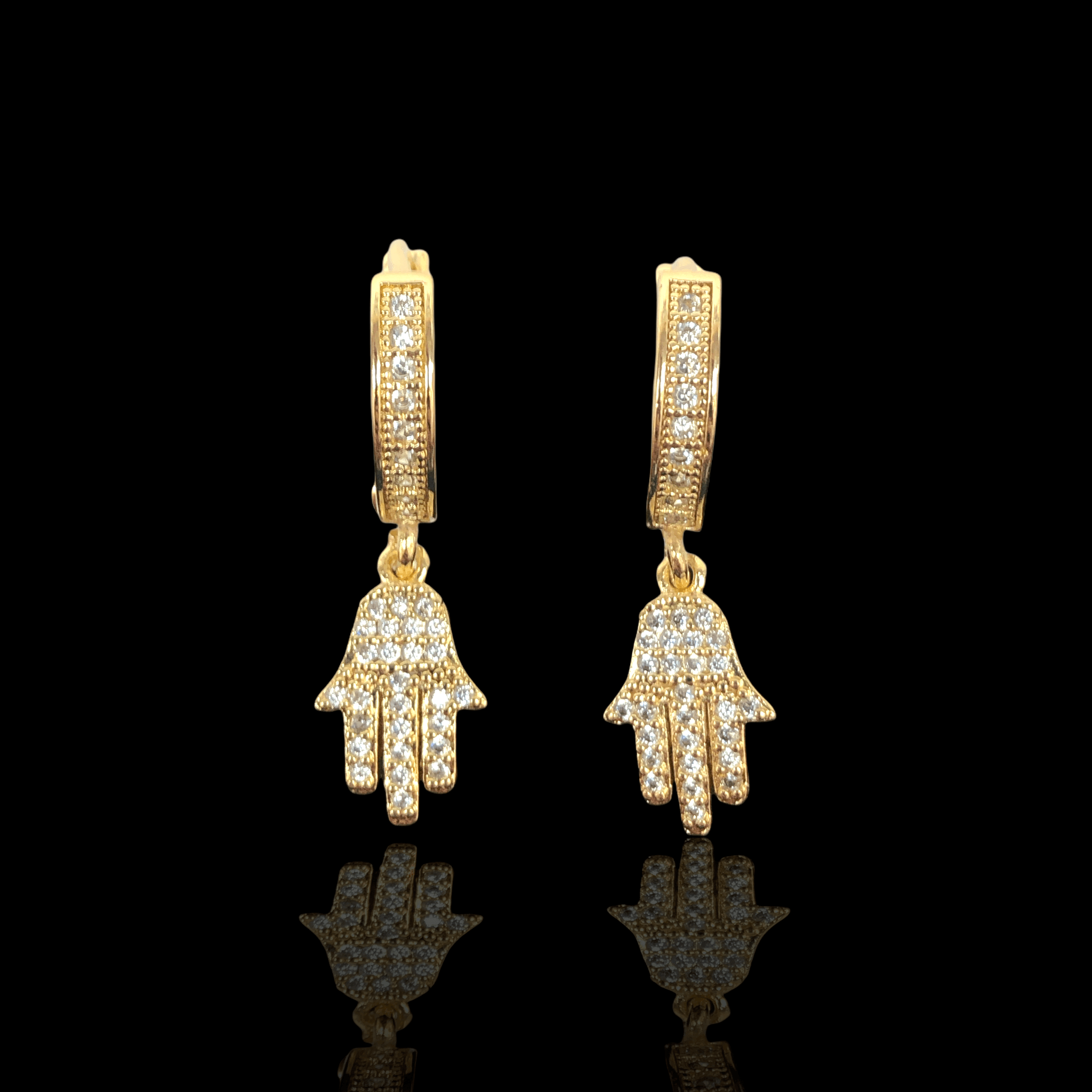 OLE 0241 -18K Gold Filled Oro Laminado EARRINGS, NEW - KUANIA