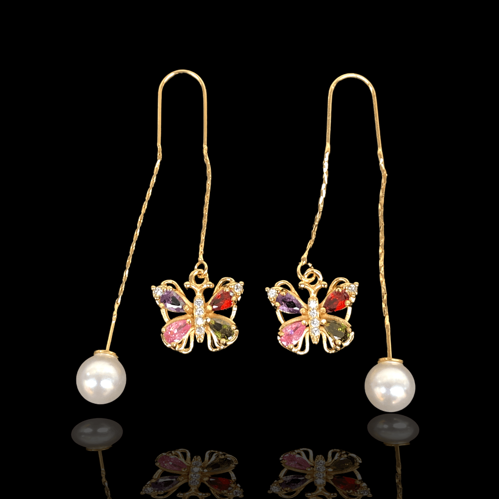 OLE 0249 -18K Gold Filled Oro Laminado EARRINGS - KUANIA