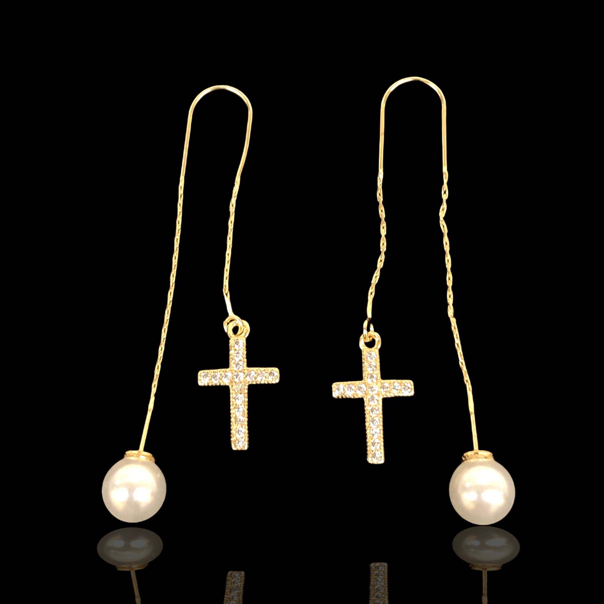 OLE 0250 -18K Gold Filled Oro Laminado EARRINGS - KUANIA