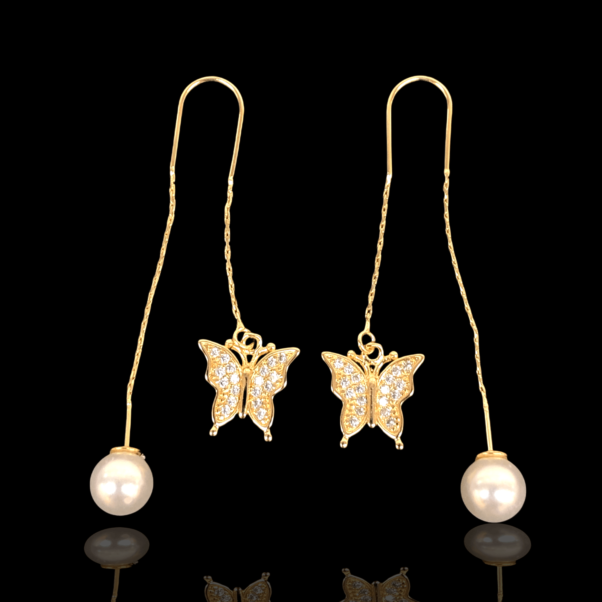 OLE 0251 -18K Gold Filled Oro Laminado EARRINGS - KUANIA