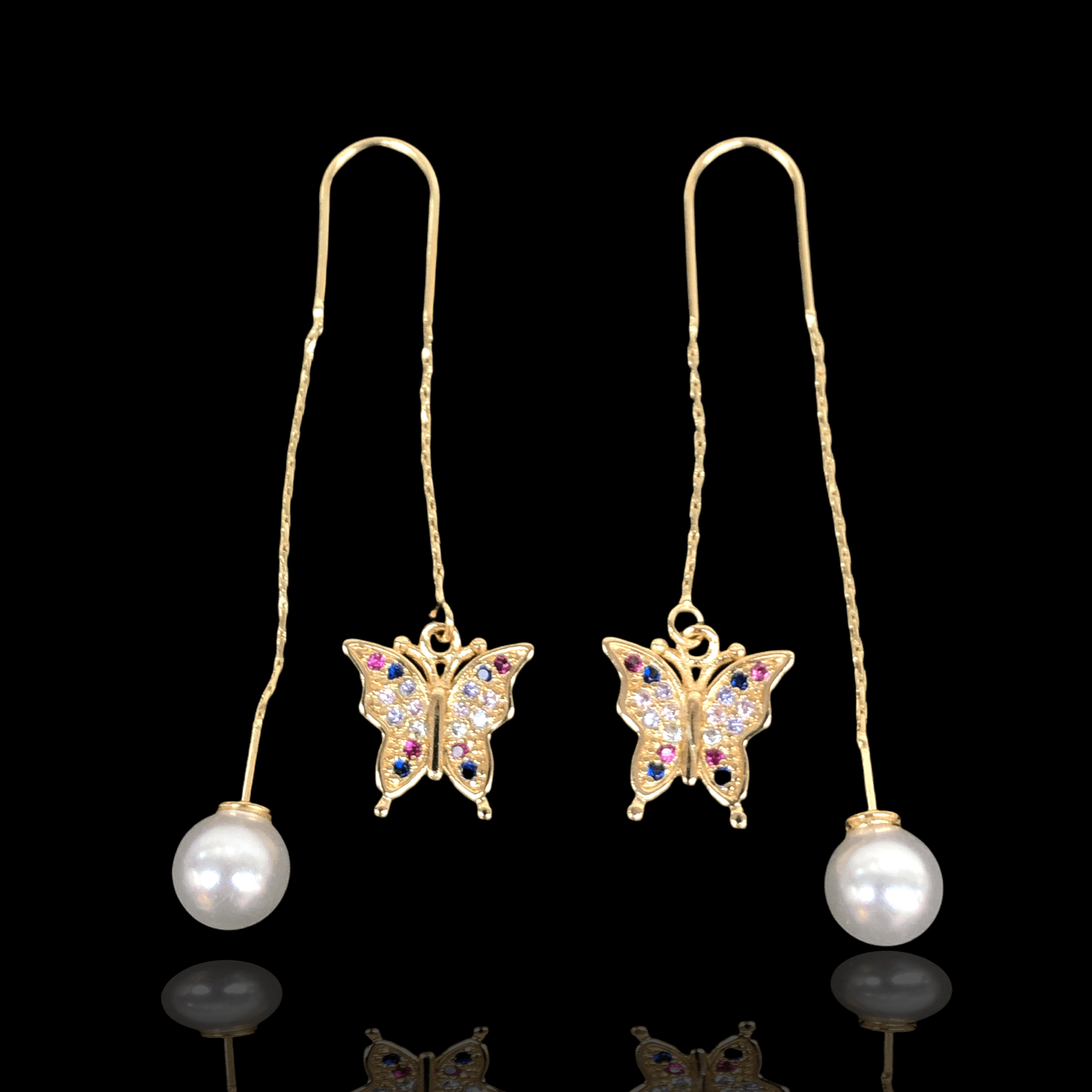 OLE 0251 -18K Gold Filled Oro Laminado EARRINGS - KUANIA