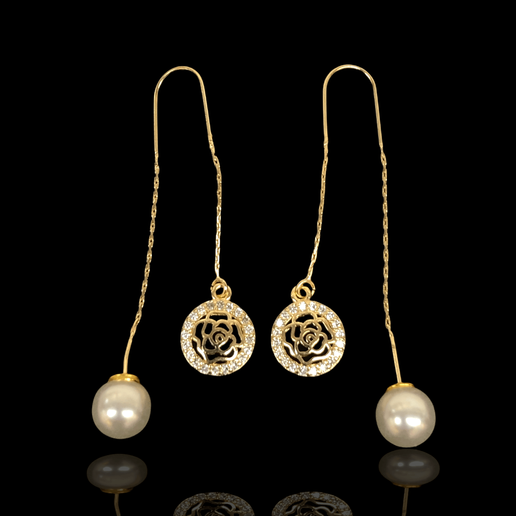 OLE 0252 -18K Gold Filled Oro Laminado EARRINGS - KUANIA