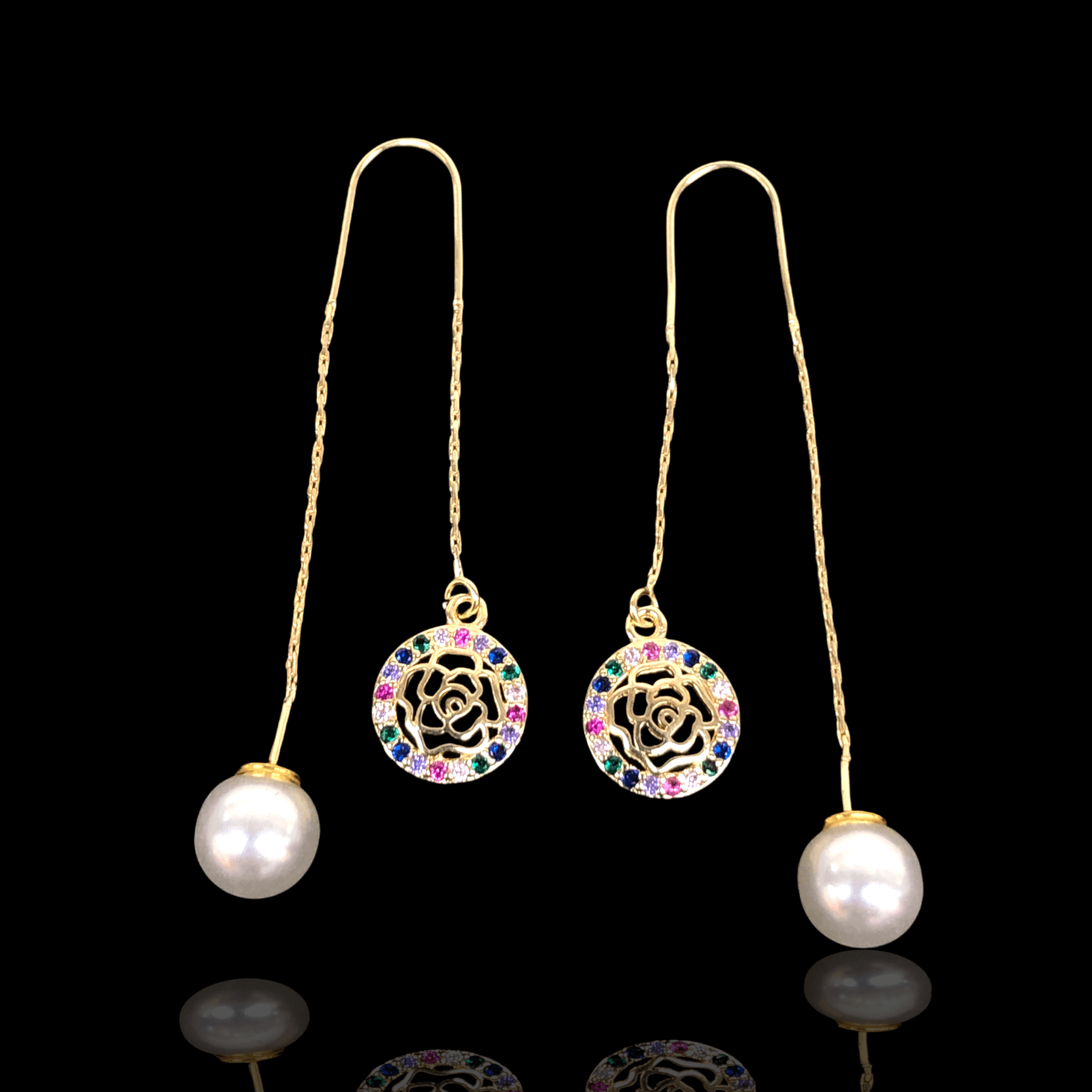 OLE 0252 -18K Gold Filled Oro Laminado EARRINGS - KUANIA