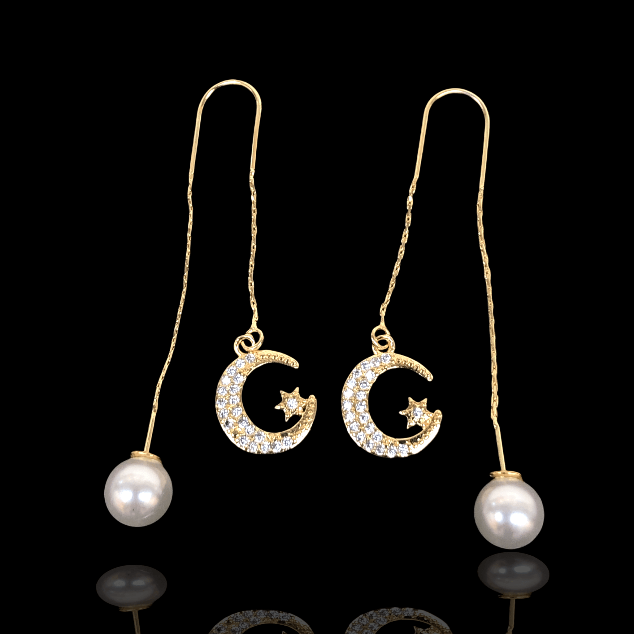 OLE 0253 -18K Gold Filled Oro Laminado EARRINGS - KUANIA