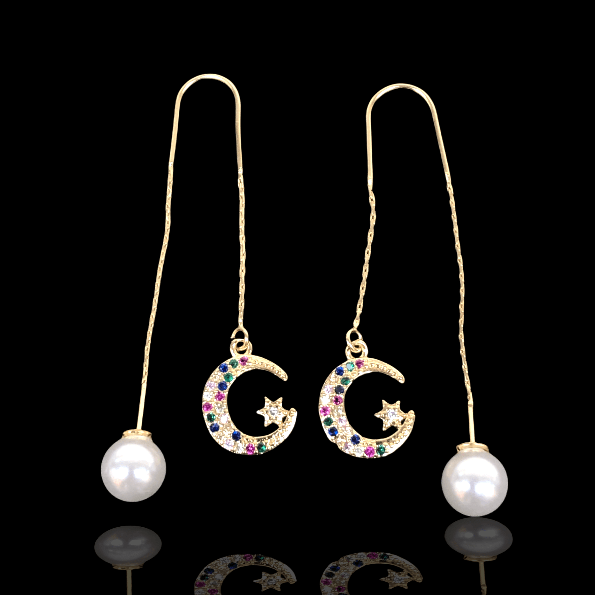 OLE 0253 -18K Gold Filled Oro Laminado EARRINGS - KUANIA