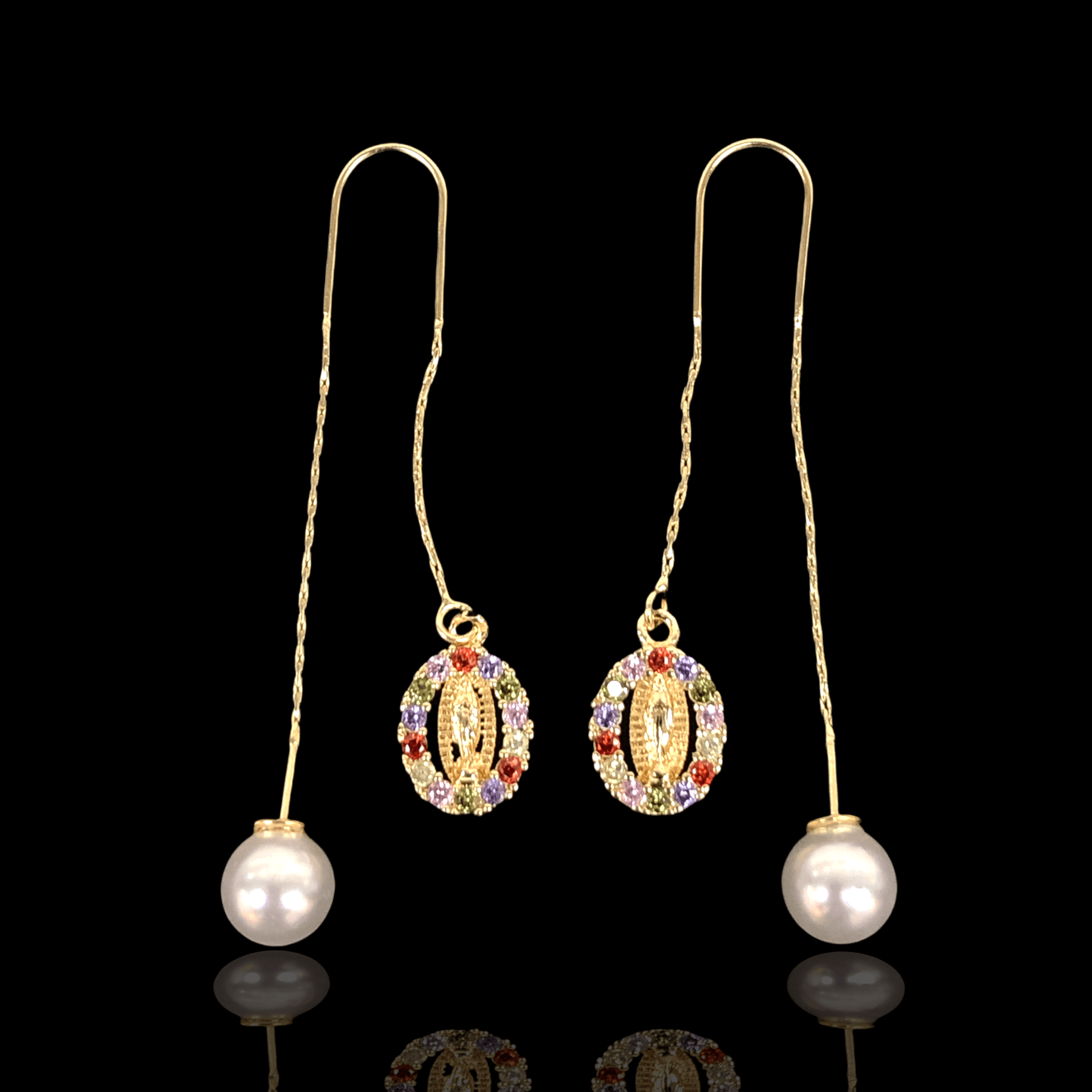 OLE 0254 -18K Gold Filled Oro Laminado EARRINGS - KUANIA